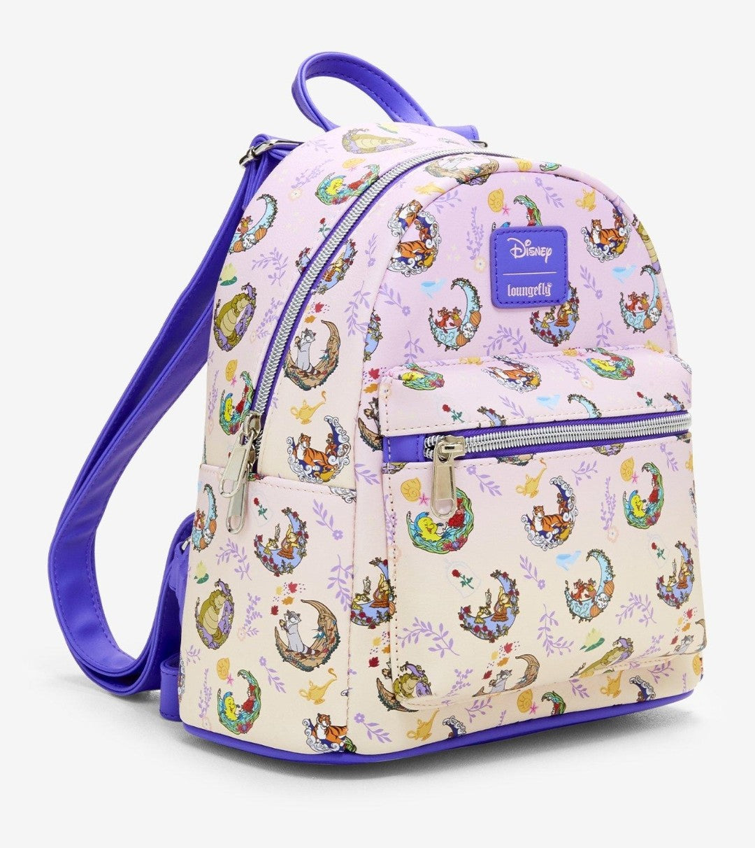 Loungefly Disney Princesses and Their Sidekicks Crescent Moon Backpack