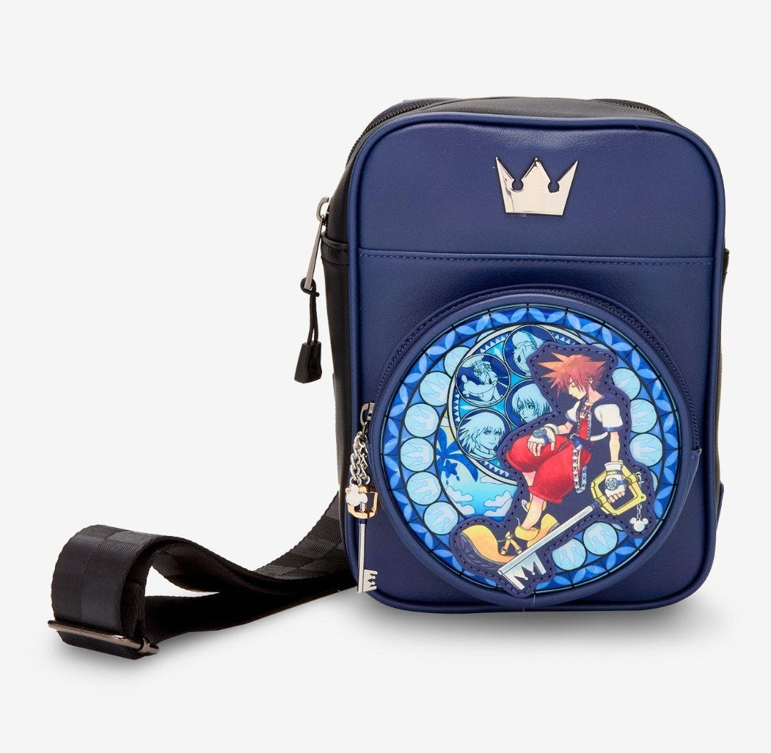 Loungefly Disney Kingdom Hearts Sora Stained Glass Crossbody Bag
