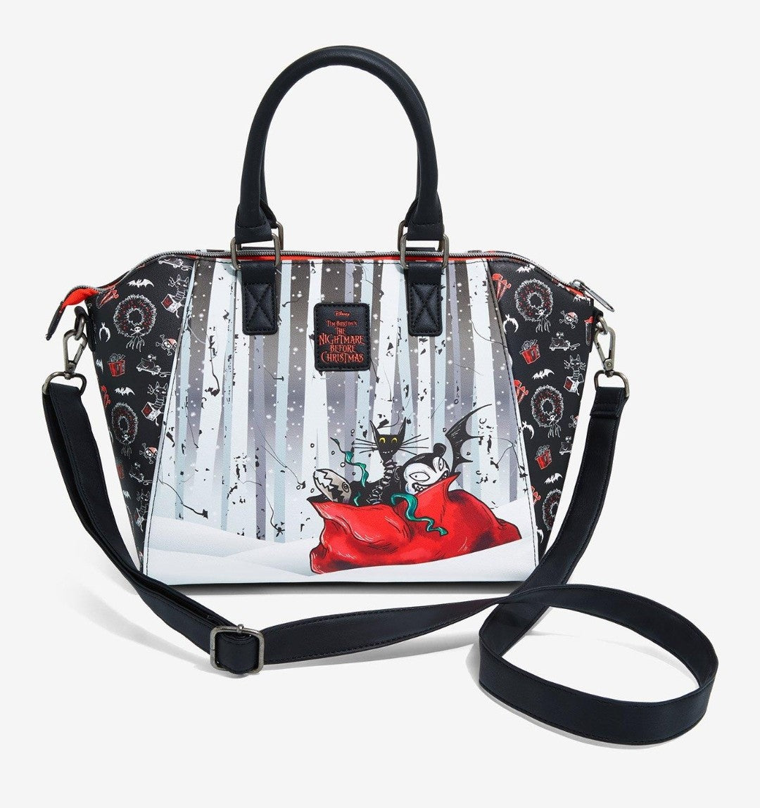 Loungefly Nightmare Before Christmas Santa Jack & Zero Holiday HandBag