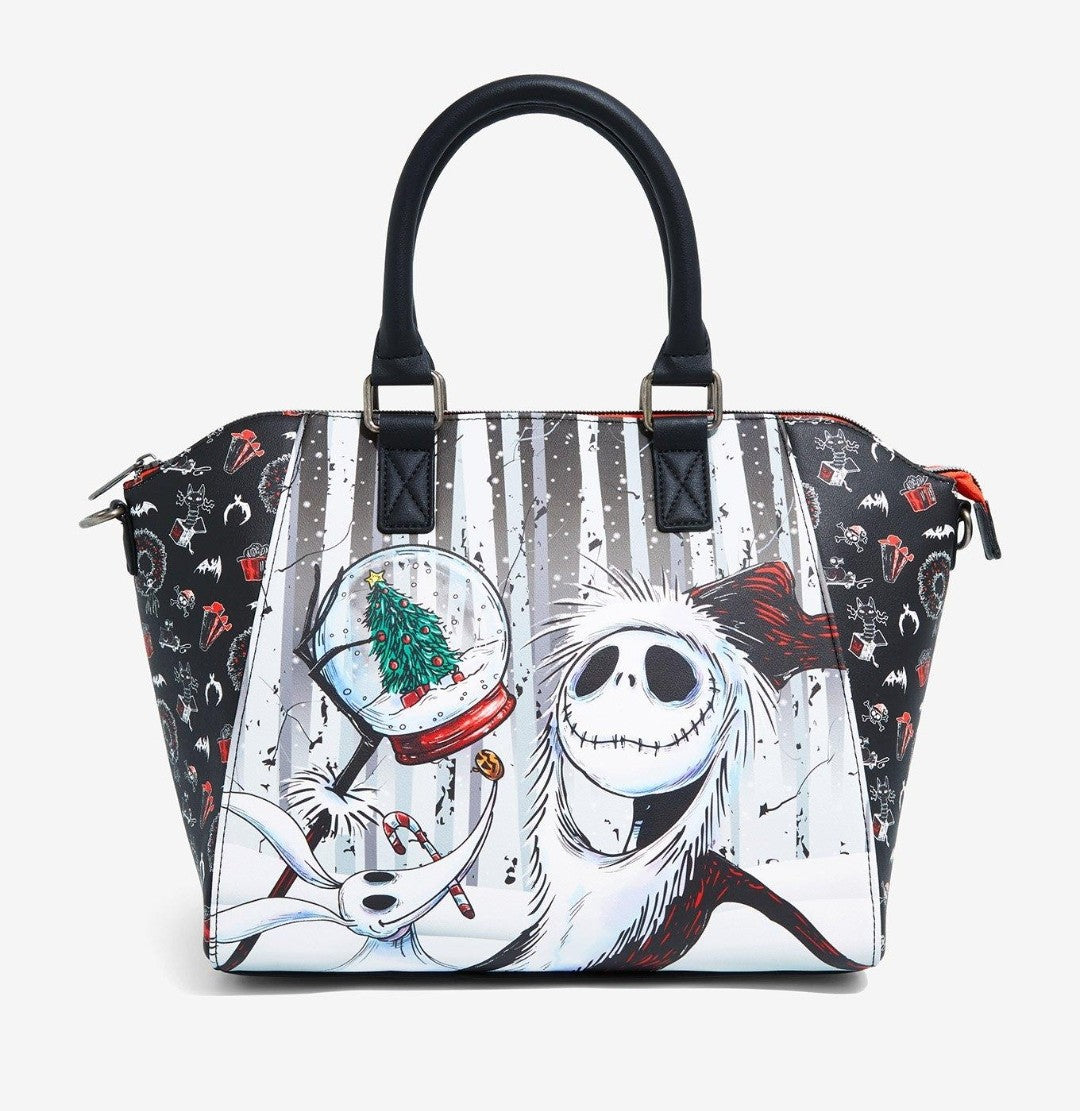 Loungefly Nightmare Before Christmas Santa Jack & Zero Holiday HandBag