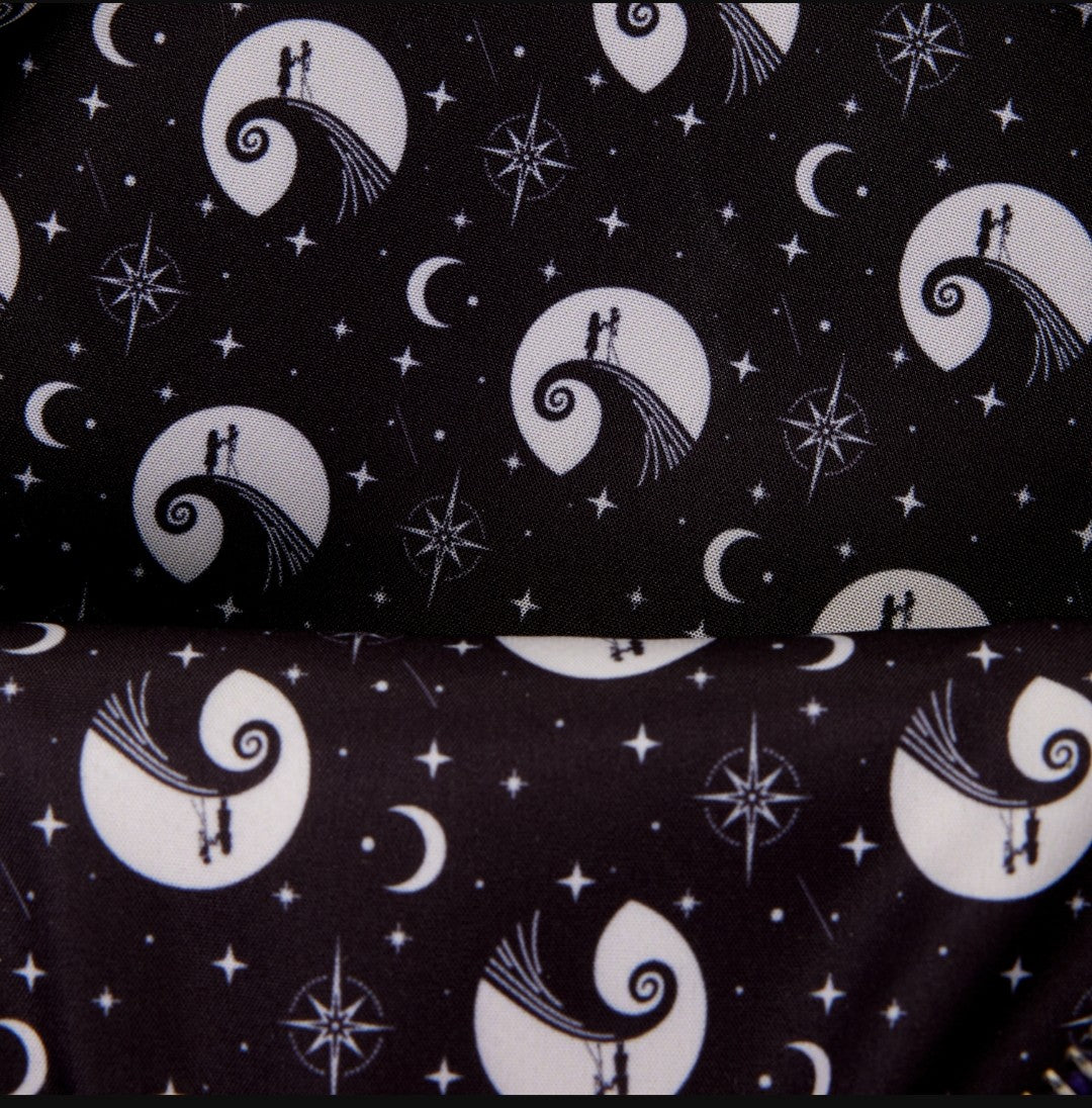 Loungefly Disney Nightmare Before Christmas Jack & Sally Night Time Sky Backpack
