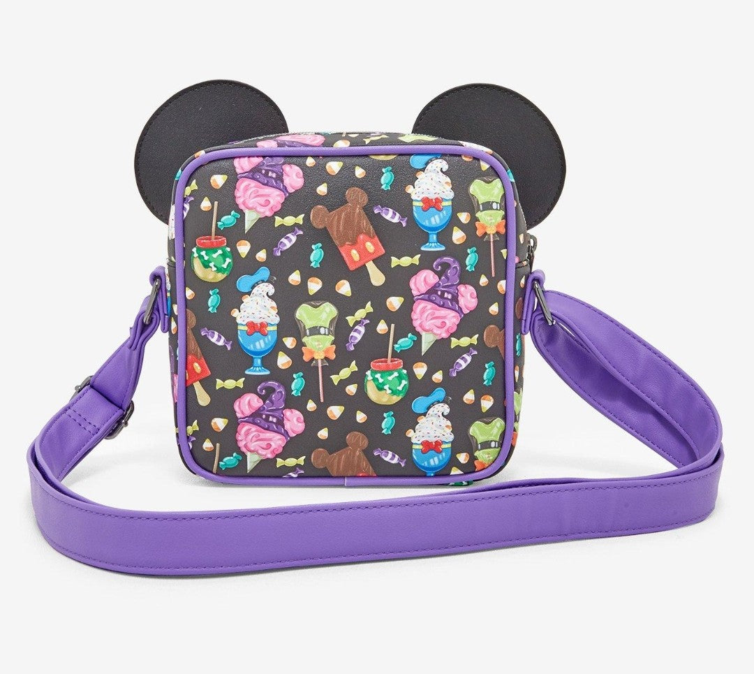 Loungefly Disney Mickey Mouse and Friends Candy and Sweet Treats Crossbody Bag