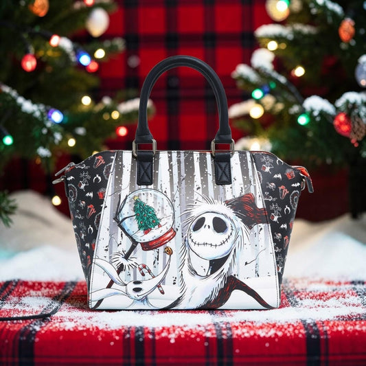 Loungefly Nightmare Before Christmas Santa Jack & Zero Holiday HandBag
