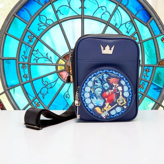 Loungefly Disney Kingdom Hearts Sora Stained Glass Crossbody Bag