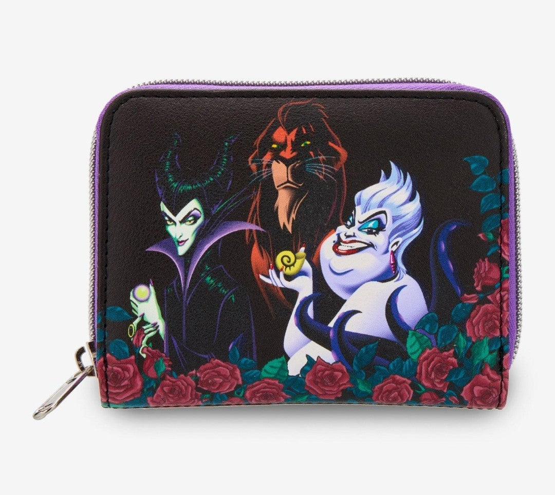Loungefly Disney Villains Trio Roses Wallet