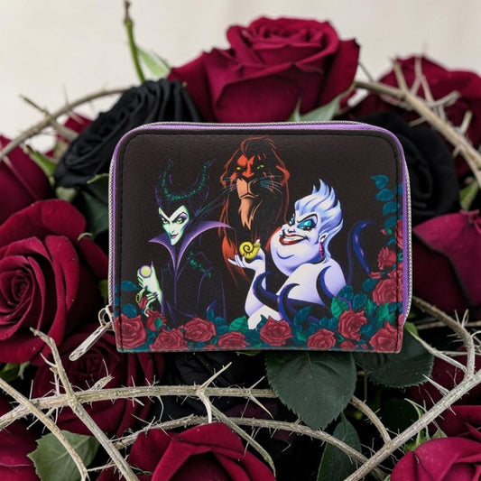 Loungefly Disney Villains Trio Roses Wallet
