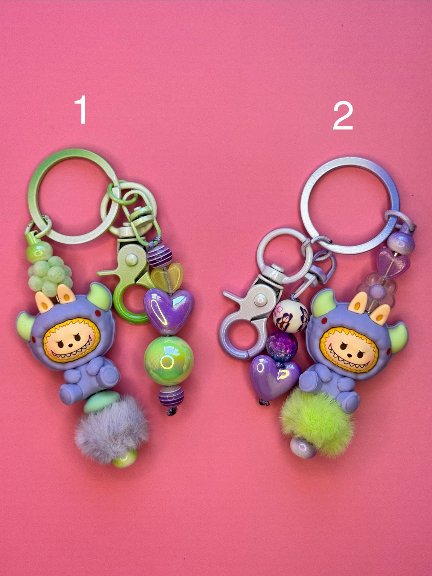 Pop Mart Pop Bean Beaded Keychains