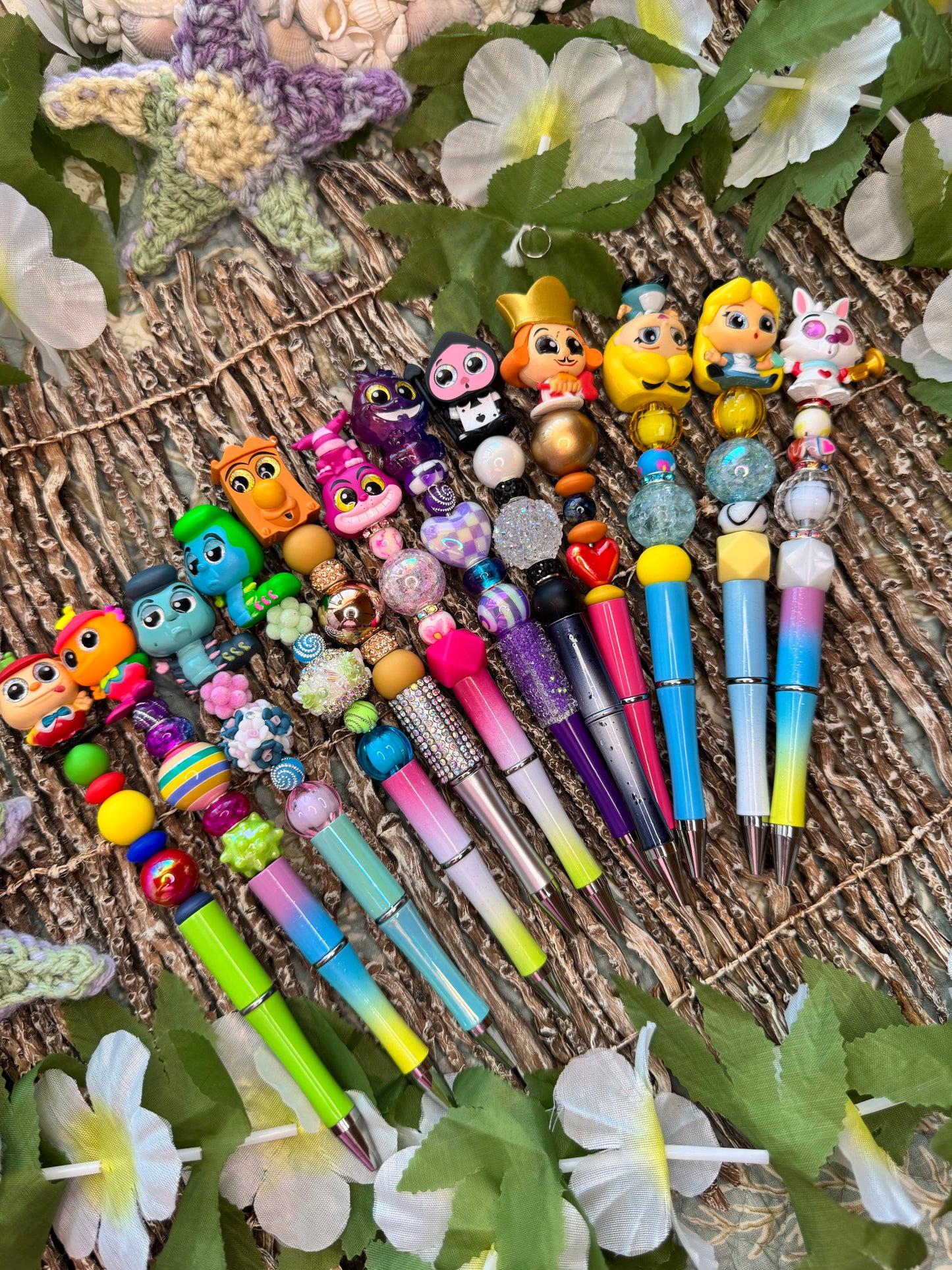 Alice in Wonderland Doorable Beaded Pens