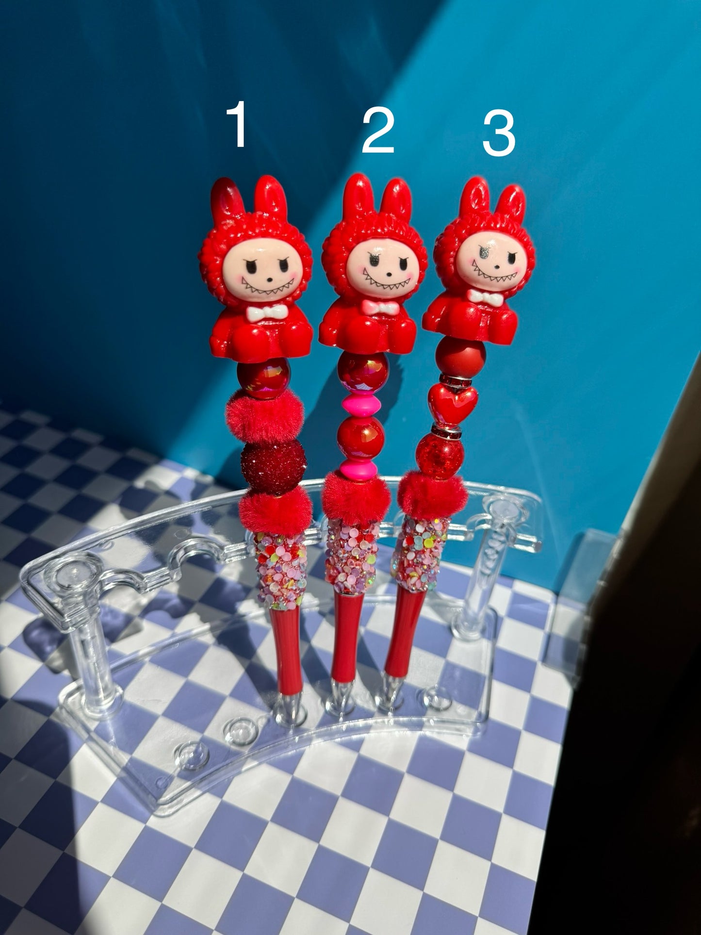 Rainbow Labubu Beaded Pens