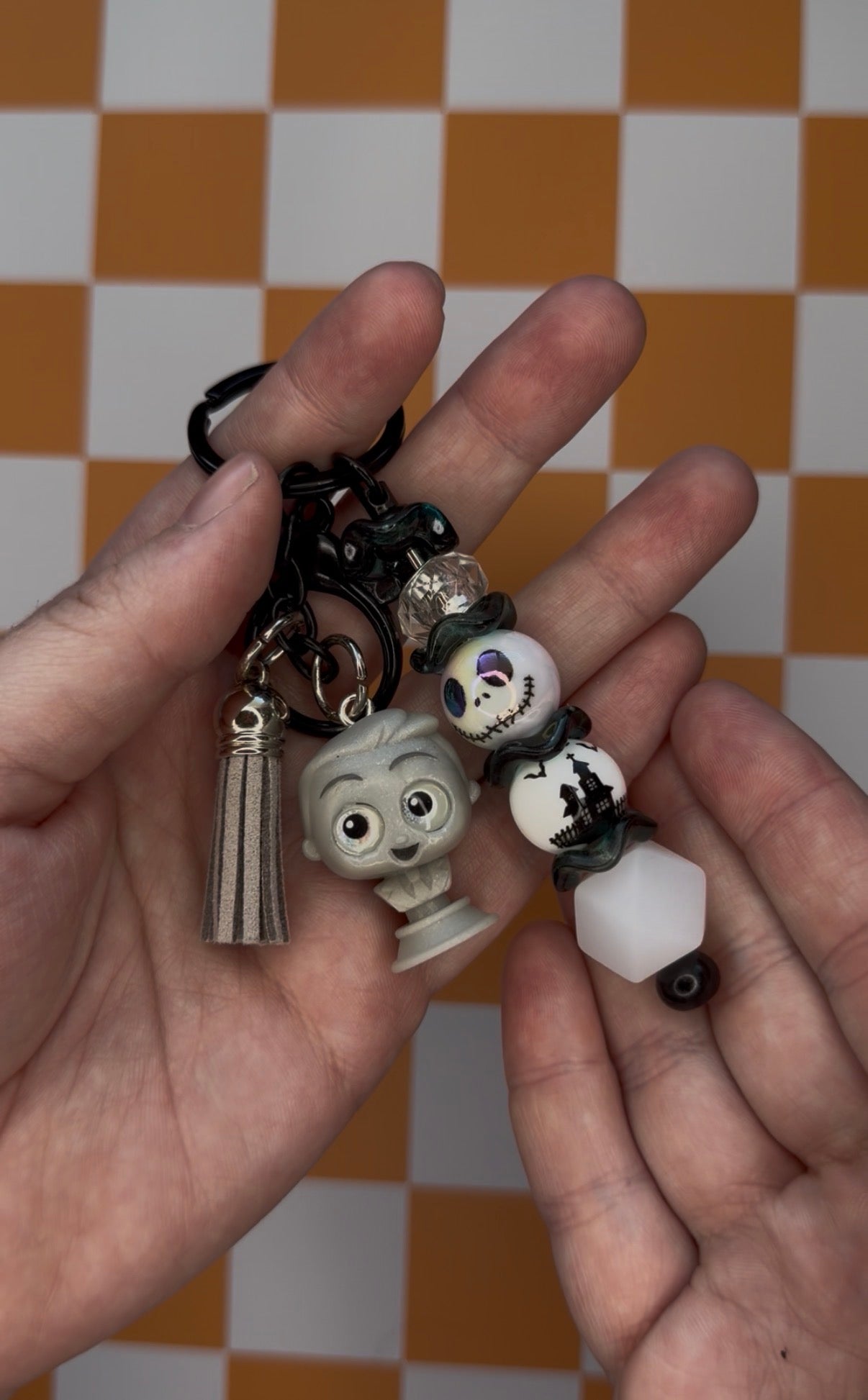 Haunted Mansion Beaded Keychains