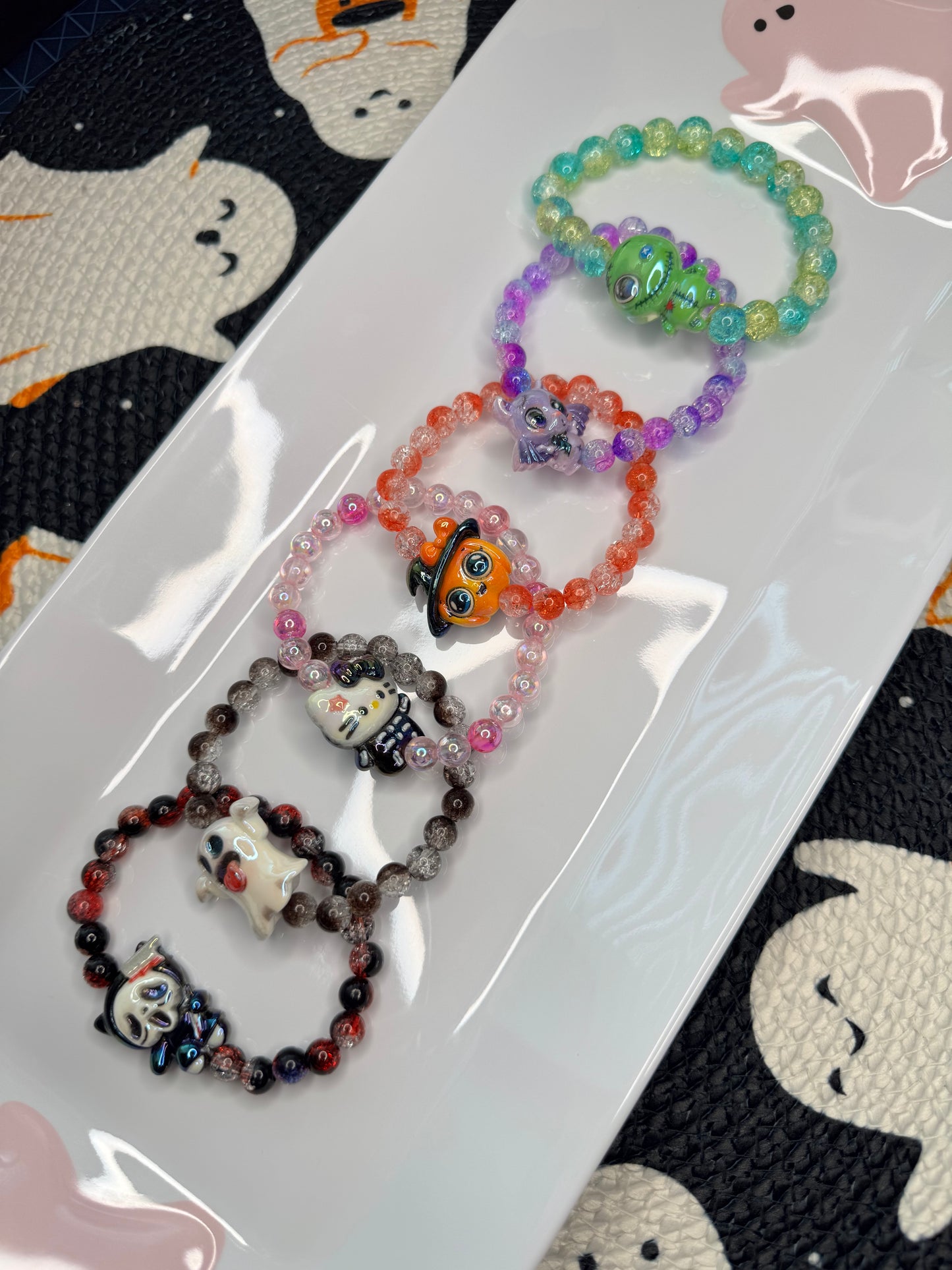 Halloween Beaded Bracelets