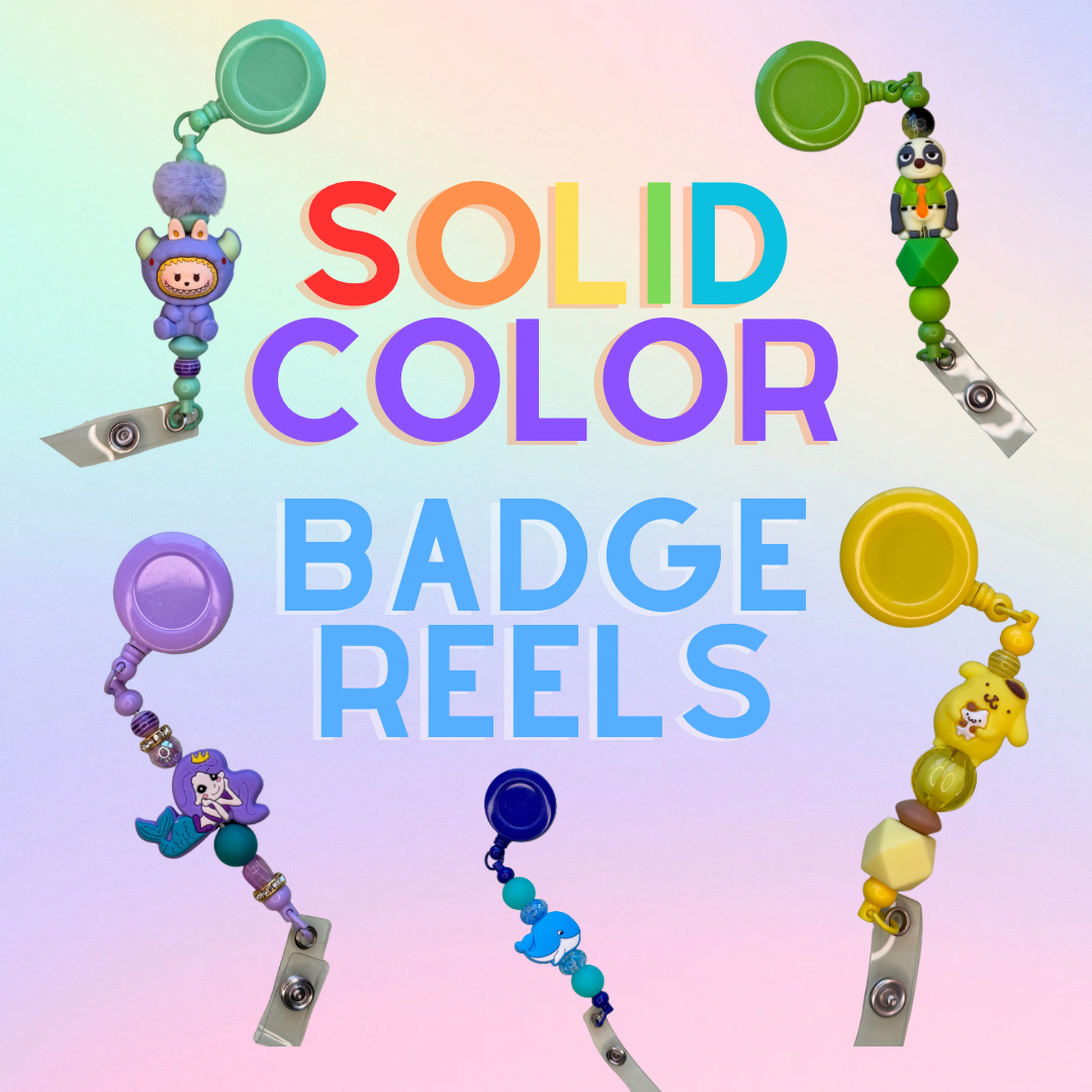 Solid Color Badge Reels