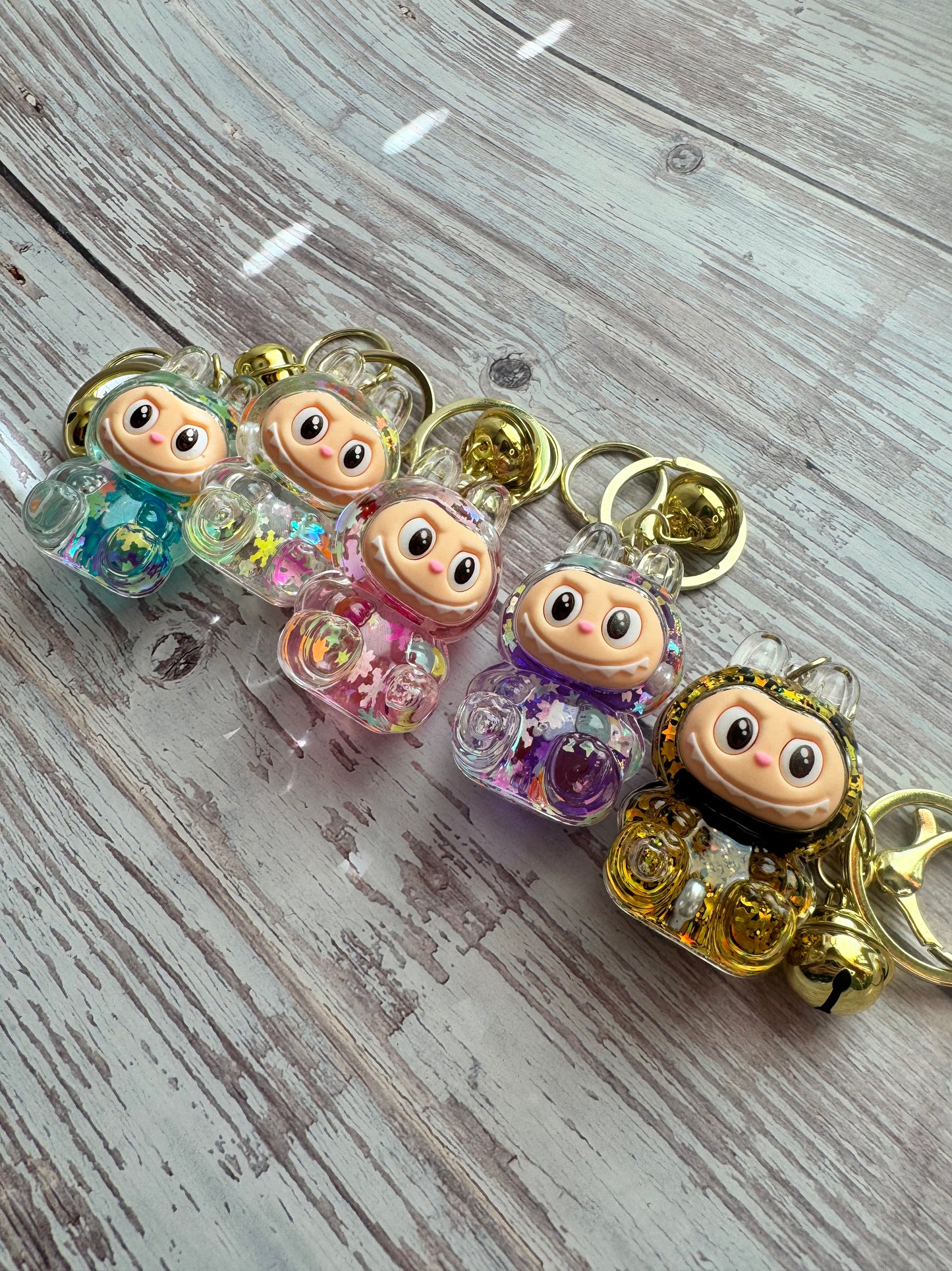 Labubu Glitter 3D Keychains