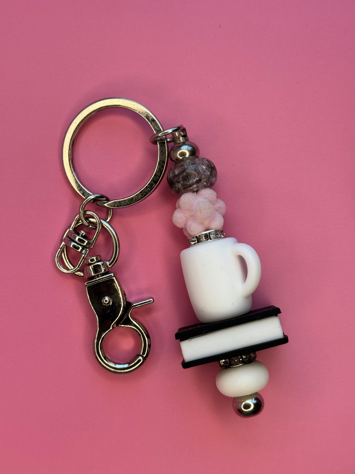 Book Beaded Keychains