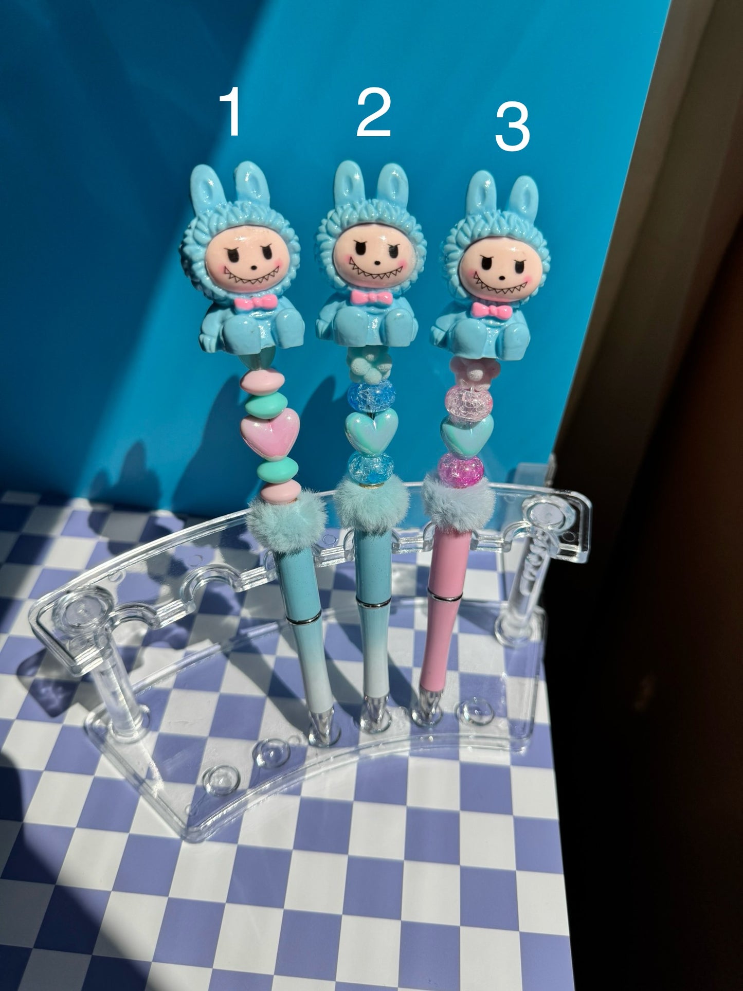 Rainbow Labubu Beaded Pens