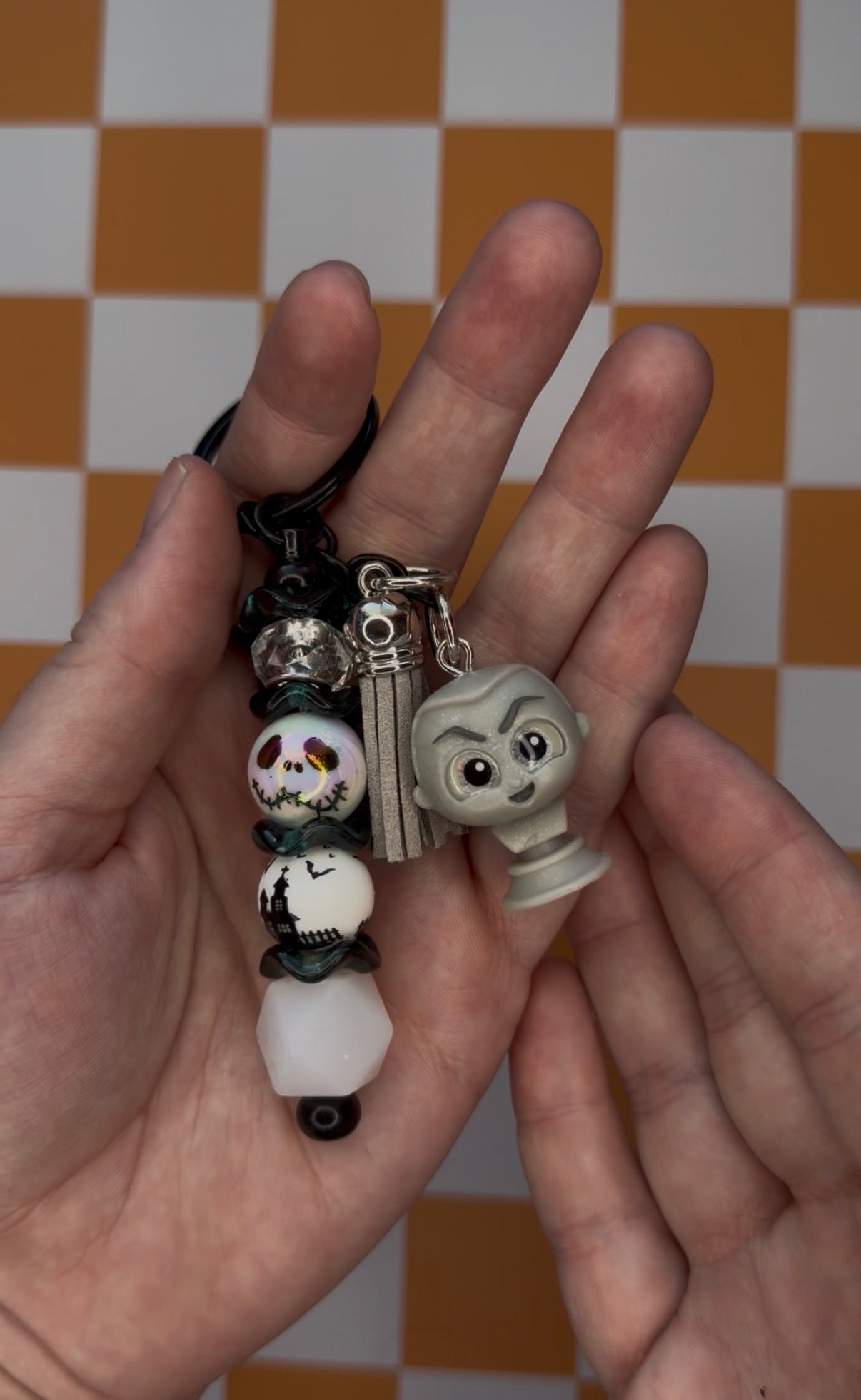 Haunted Mansion Beaded Keychains