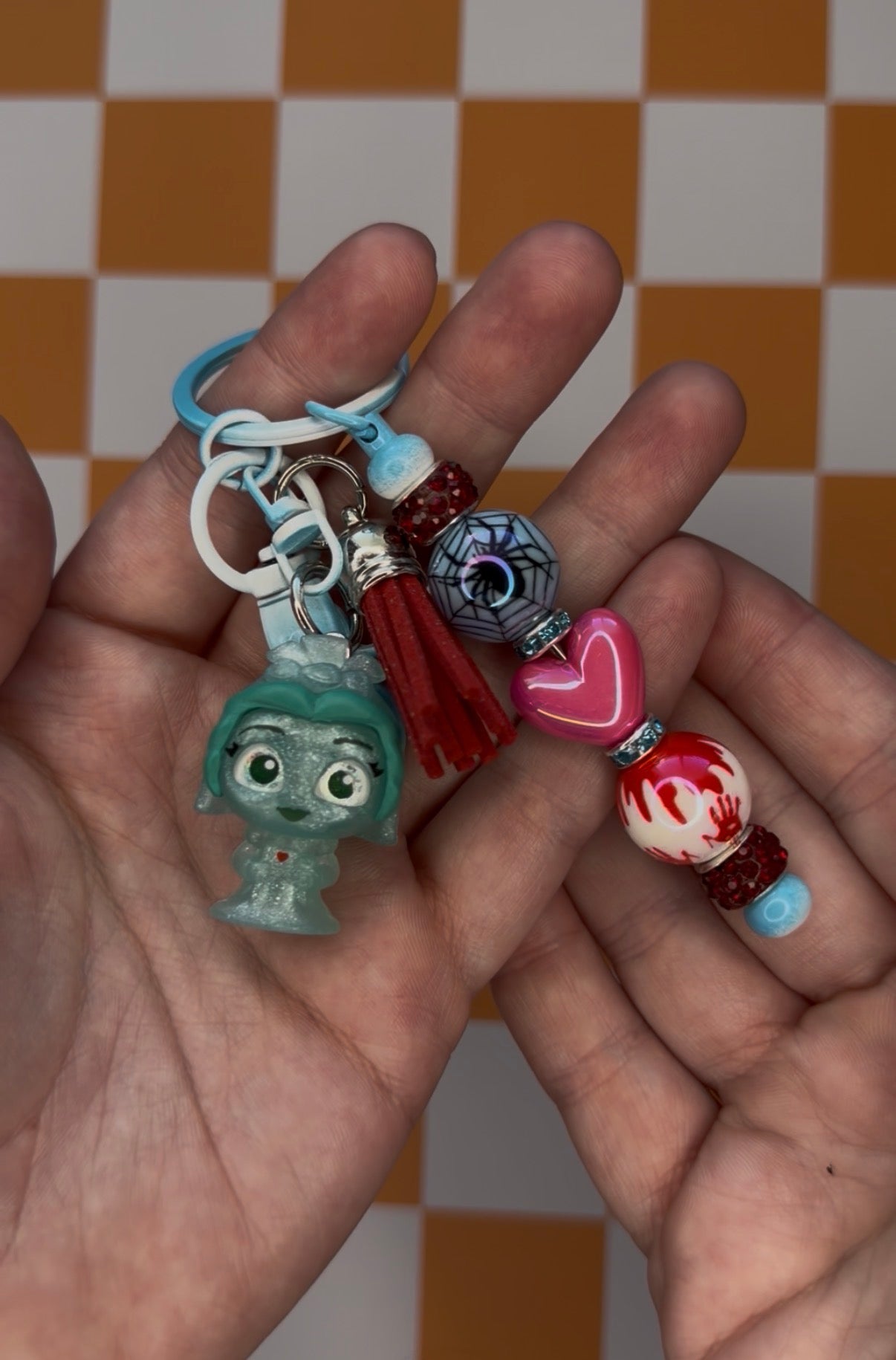 Haunted Mansion Beaded Keychains