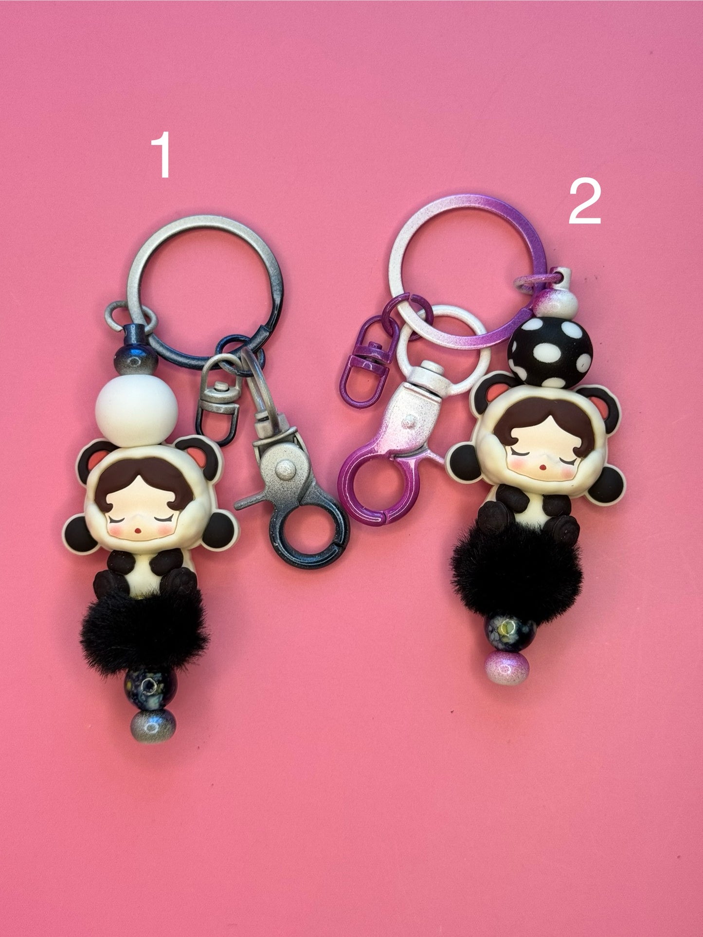 Pop Mart Pop Bean Beaded Keychains