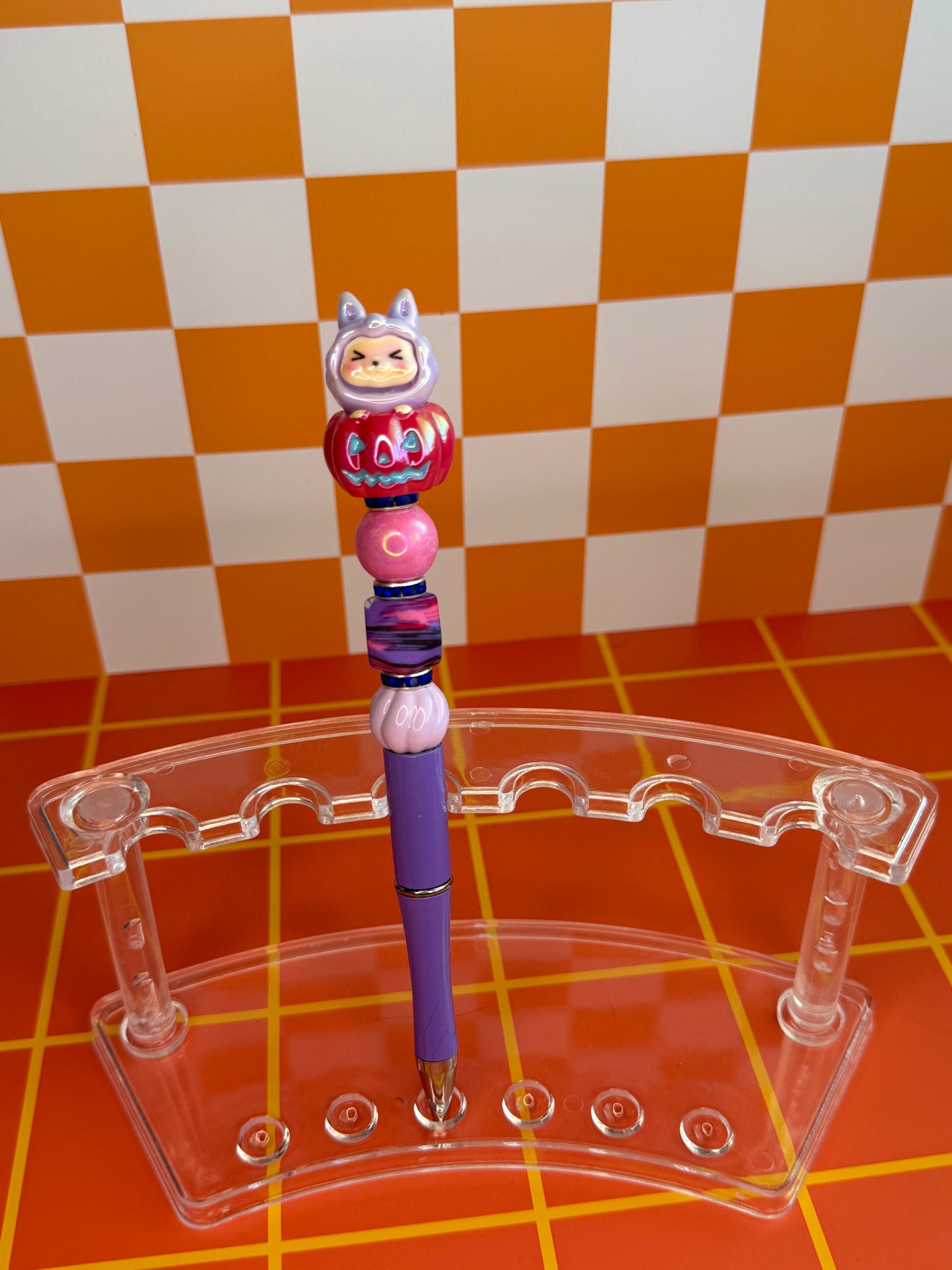 Labubu Pumpkin Halloween Beaded Pen