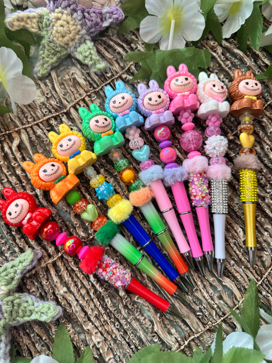 Rainbow Labubu Beaded Pens