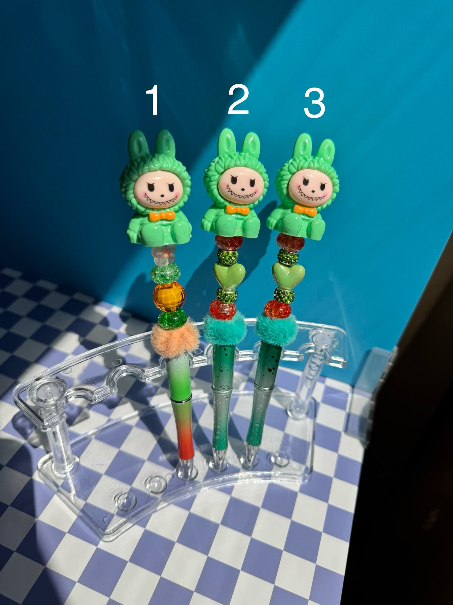 Rainbow Labubu Beaded Pens