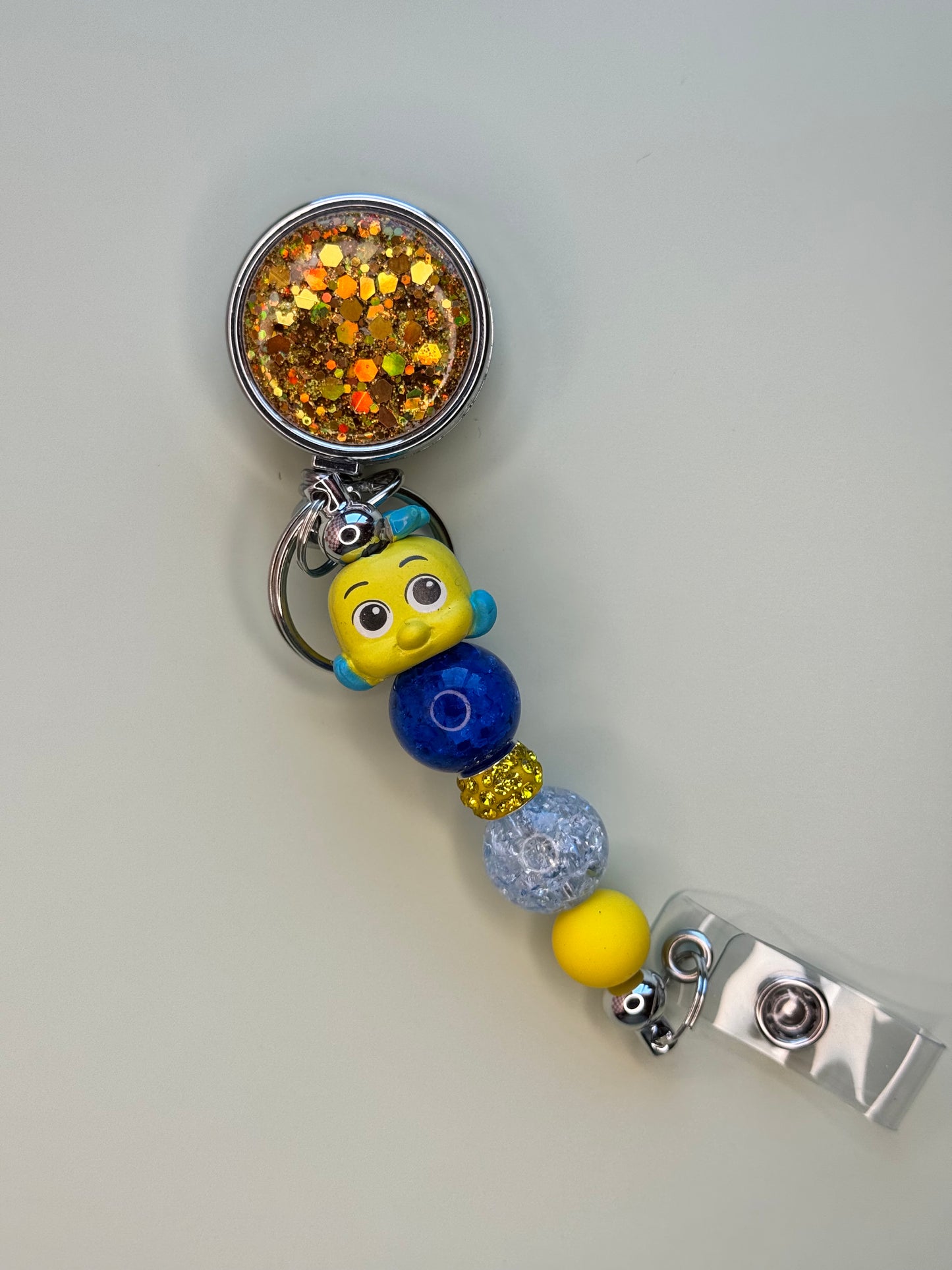 Glitter Character Badge Reels