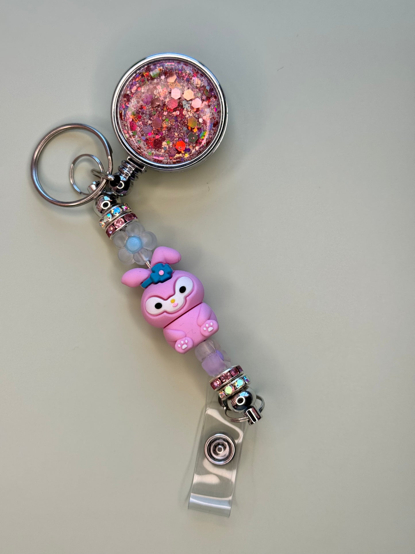Glitter Character Badge Reels