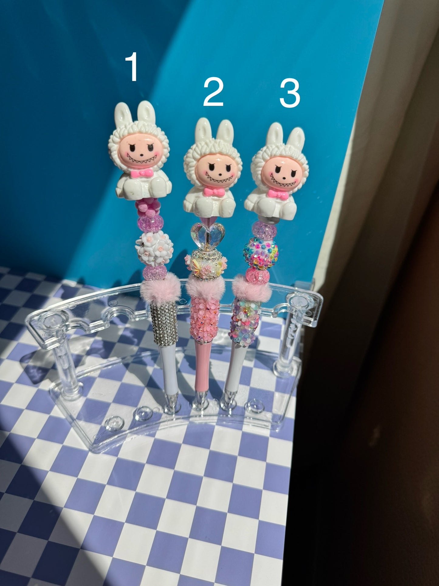 Rainbow Labubu Beaded Pens