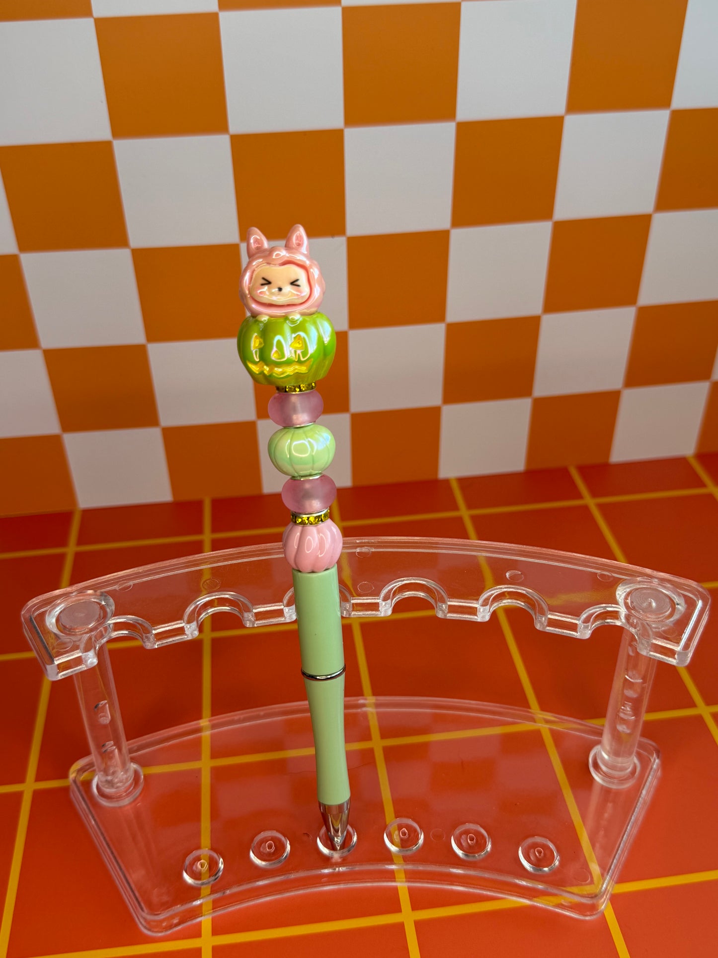 Labubu Pumpkin Halloween Beaded Pen