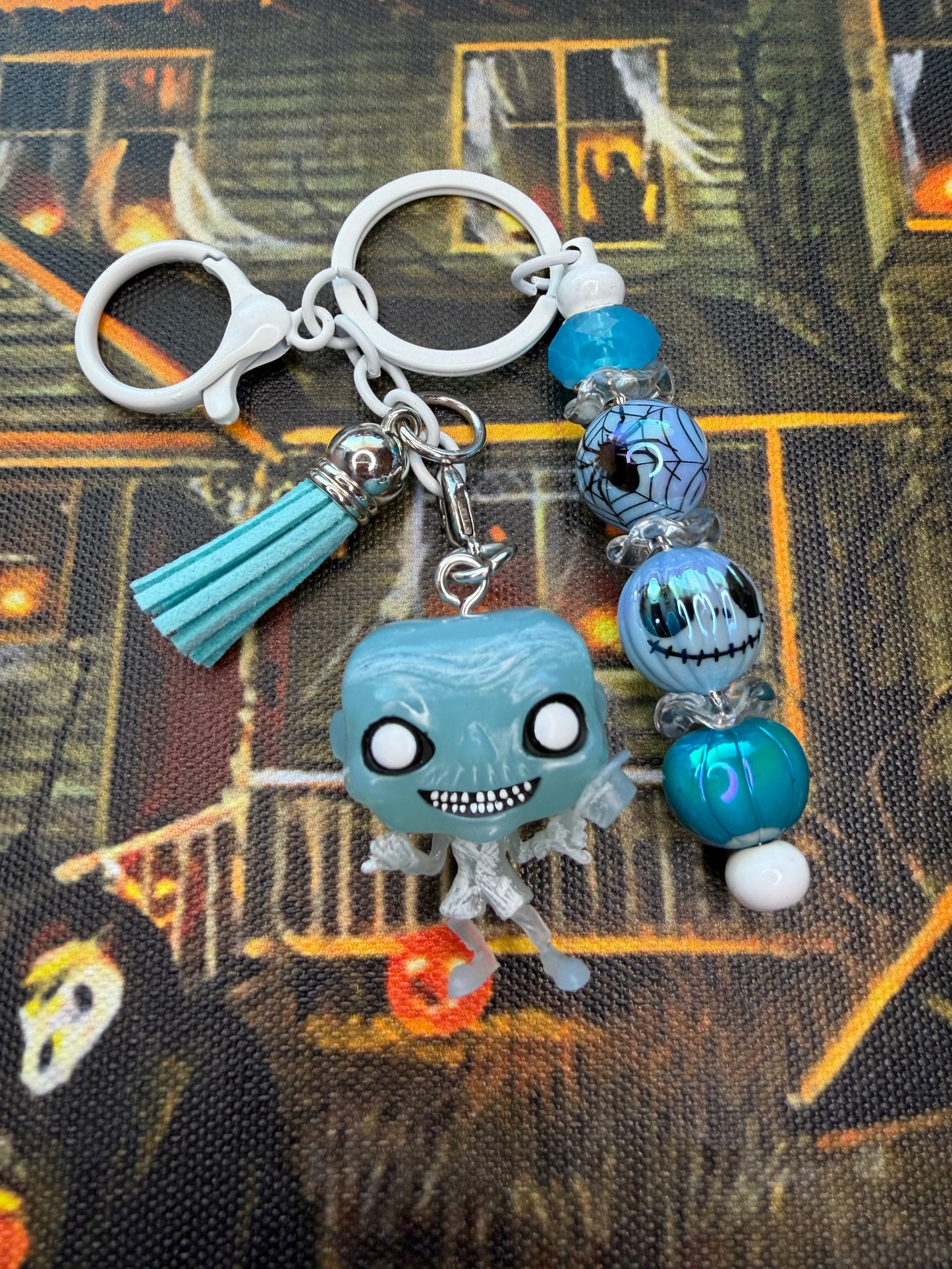Haunted Mansion Hitchhiking Ghost Beaded Keychains