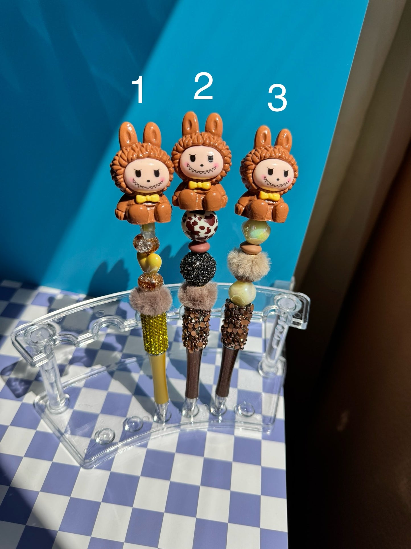 Rainbow Labubu Beaded Pens