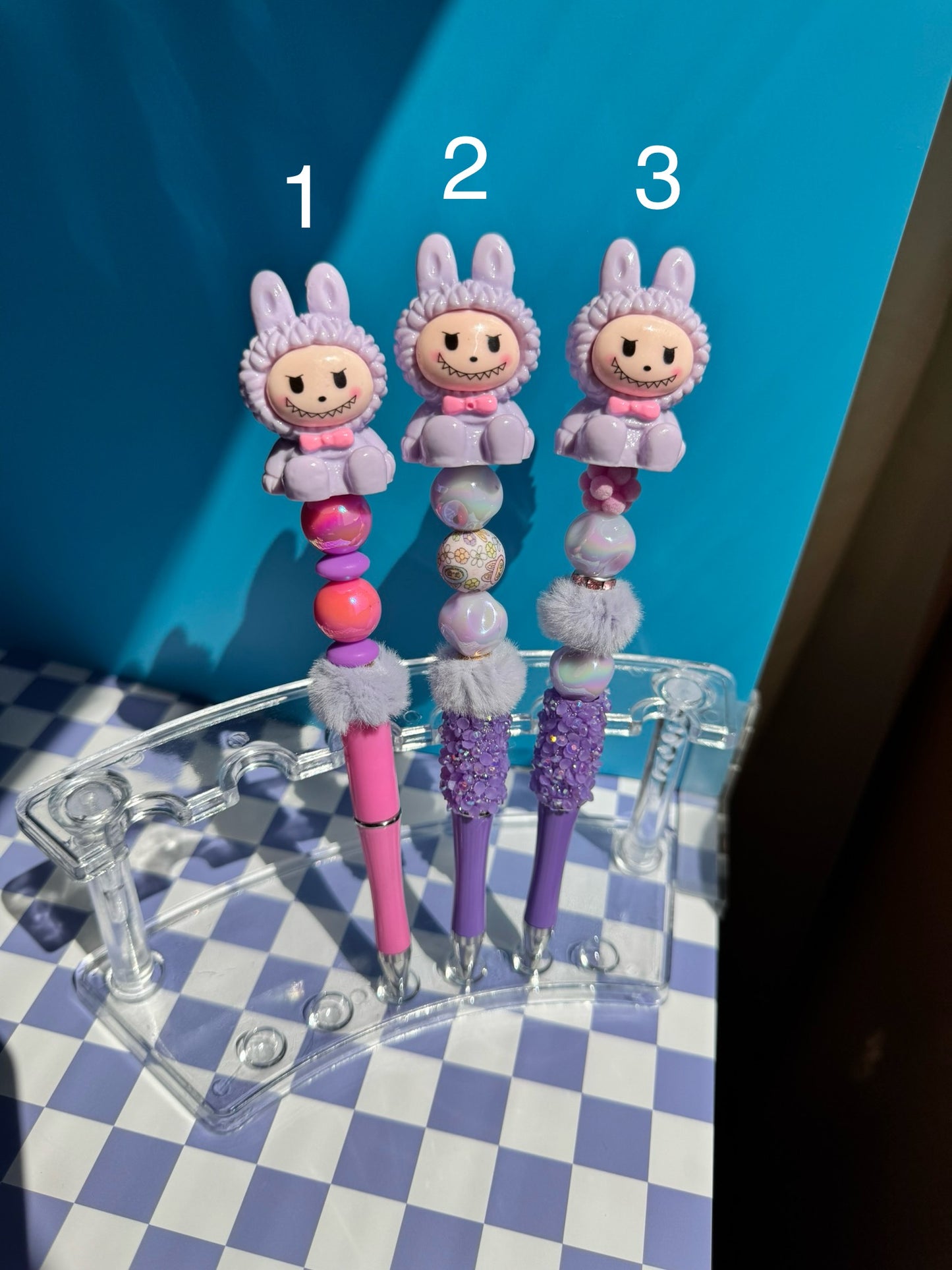 Rainbow Labubu Beaded Pens