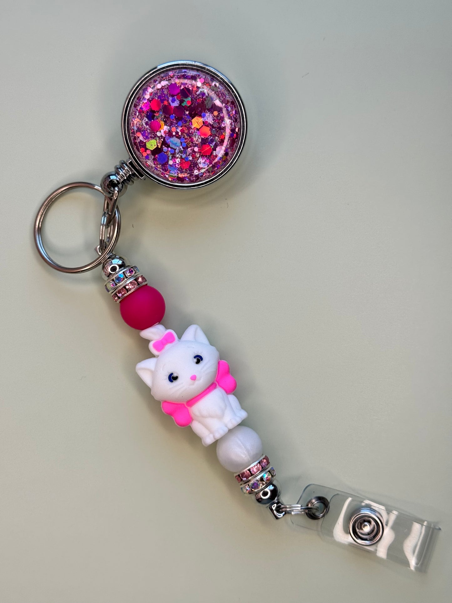 Glitter Character Badge Reels