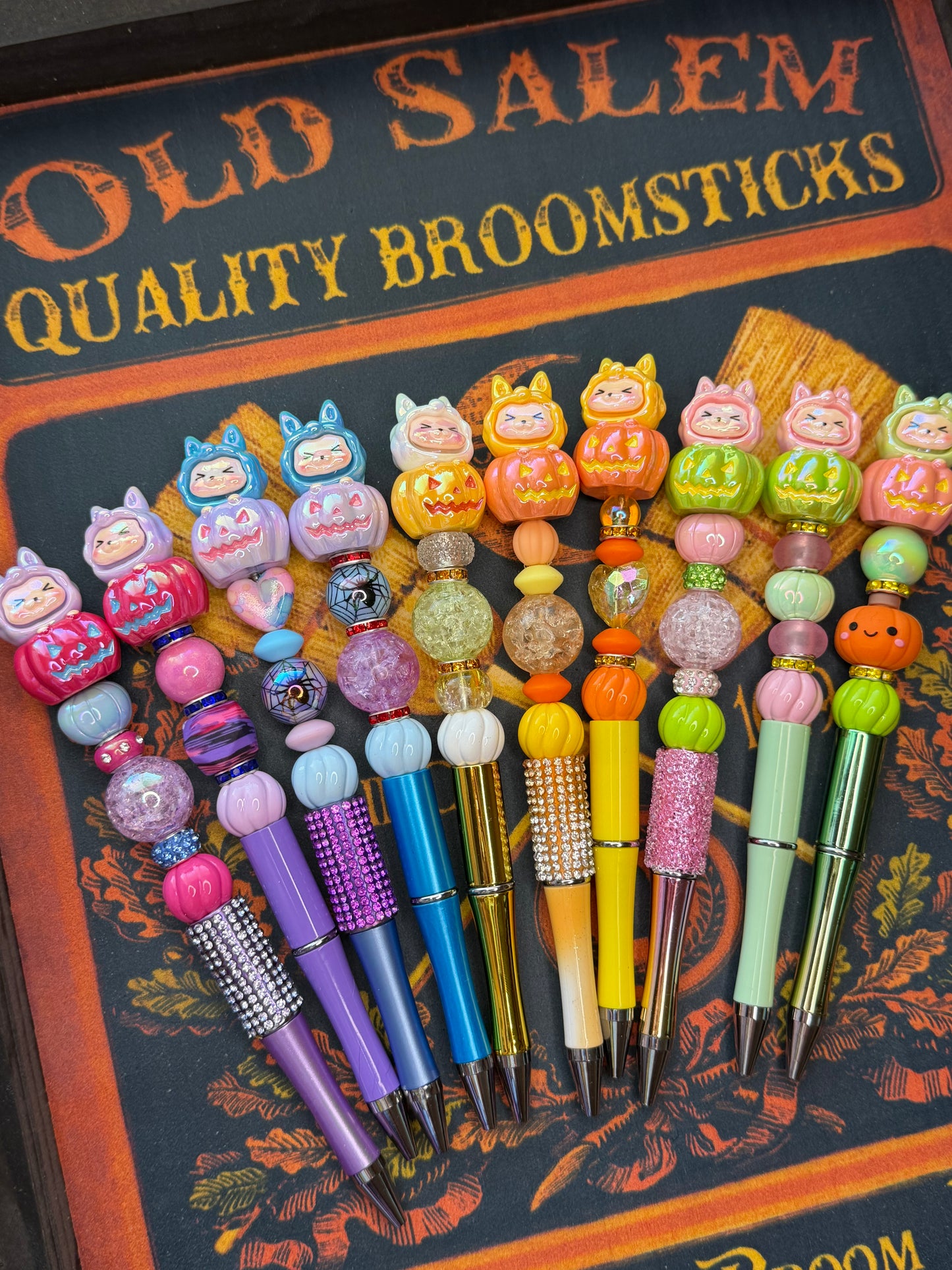 Labubu Pumpkin Halloween Beaded Pen