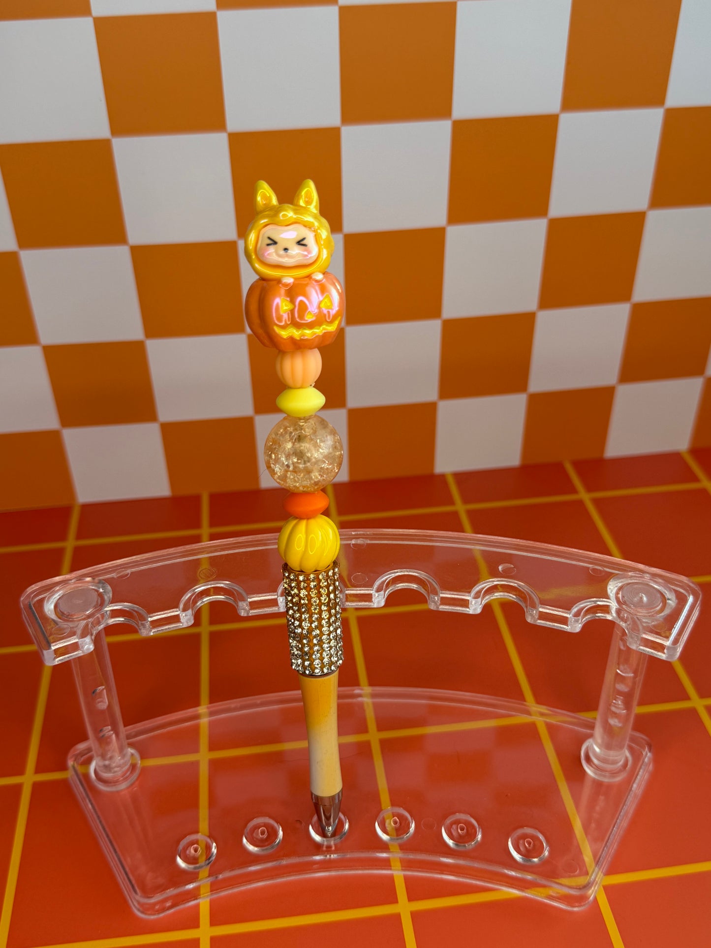 Labubu Pumpkin Halloween Beaded Pen