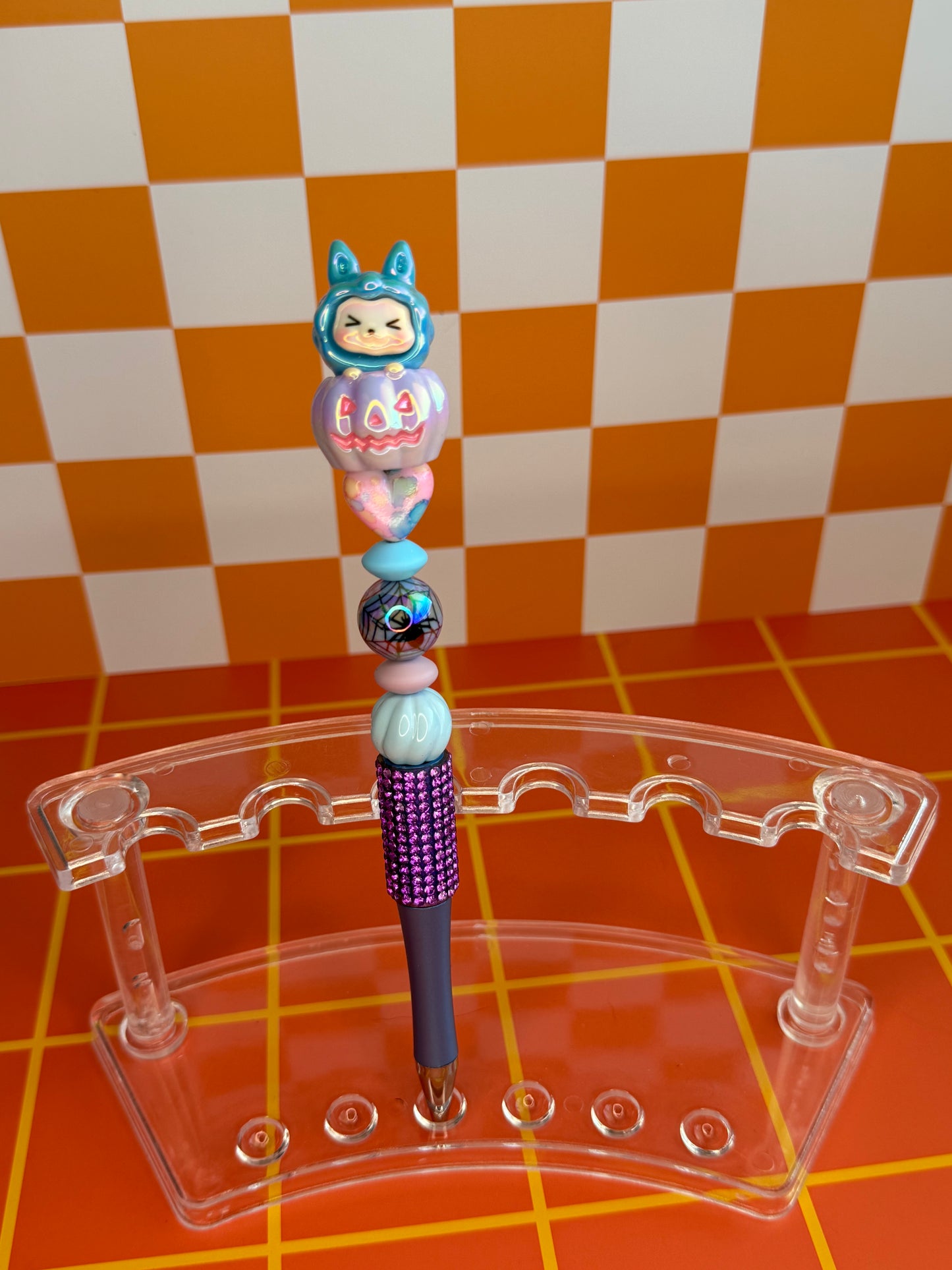 Labubu Pumpkin Halloween Beaded Pen