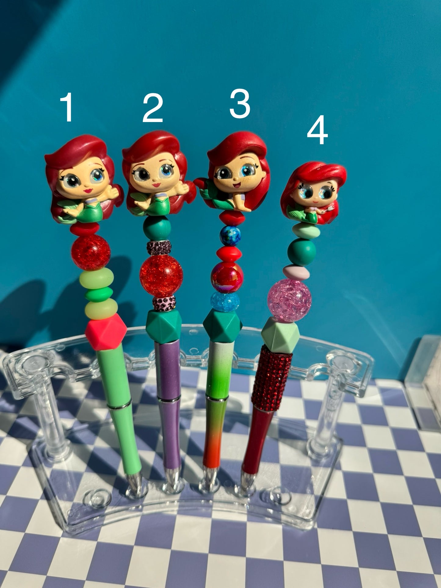 Little Mermaid Doorable Beaded Pens