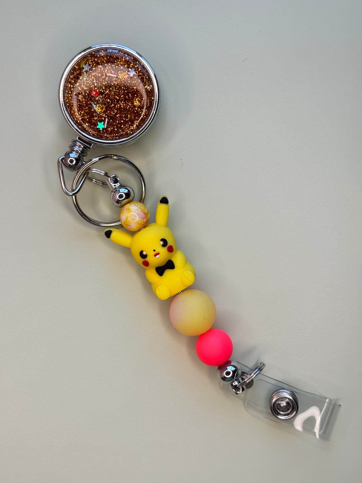 Glitter Character Badge Reels