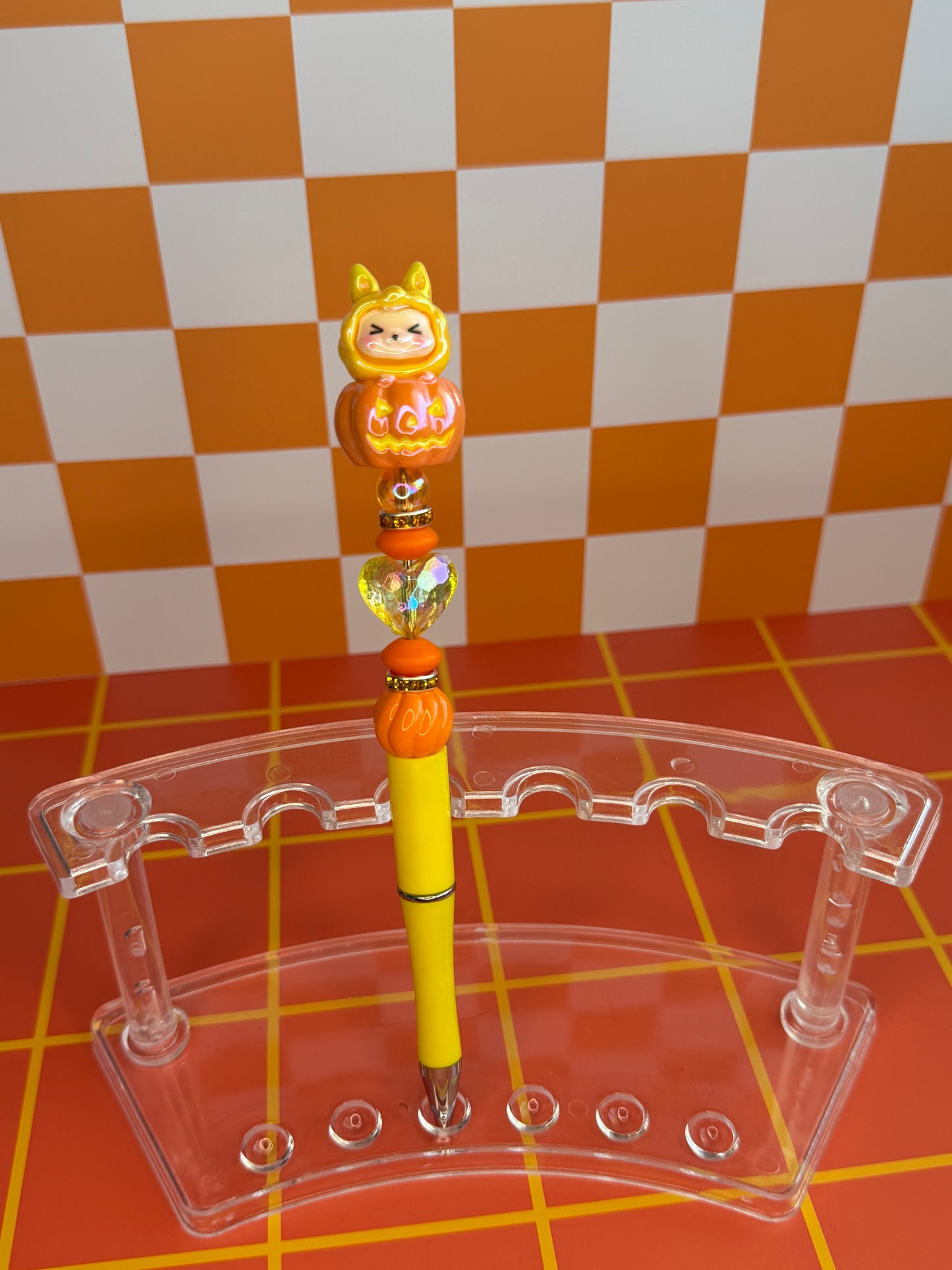 Labubu Pumpkin Halloween Beaded Pen