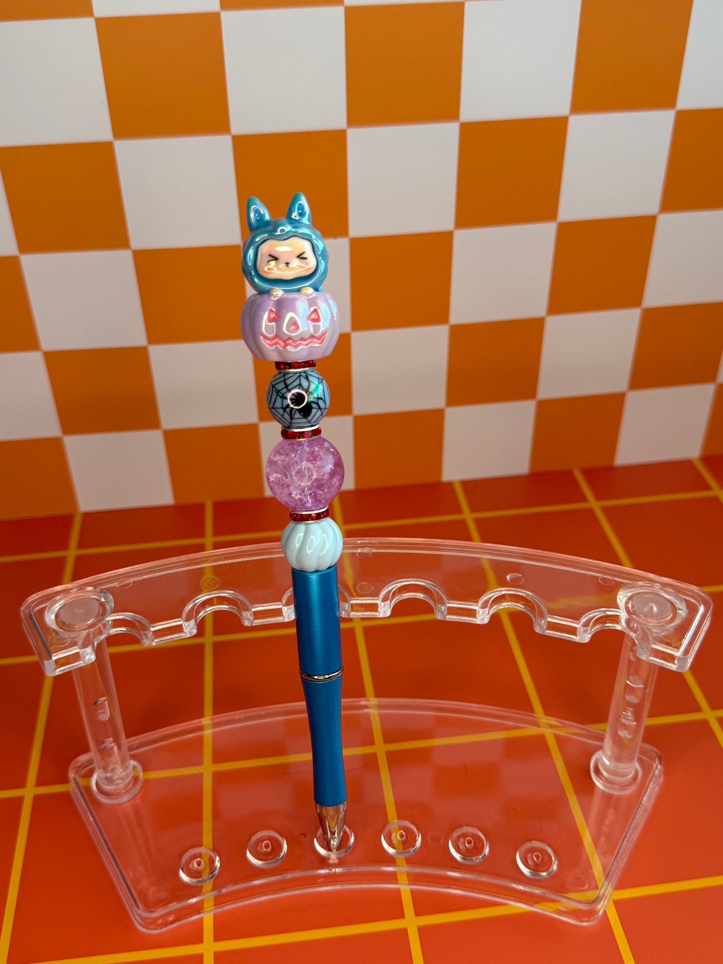 Labubu Pumpkin Halloween Beaded Pen