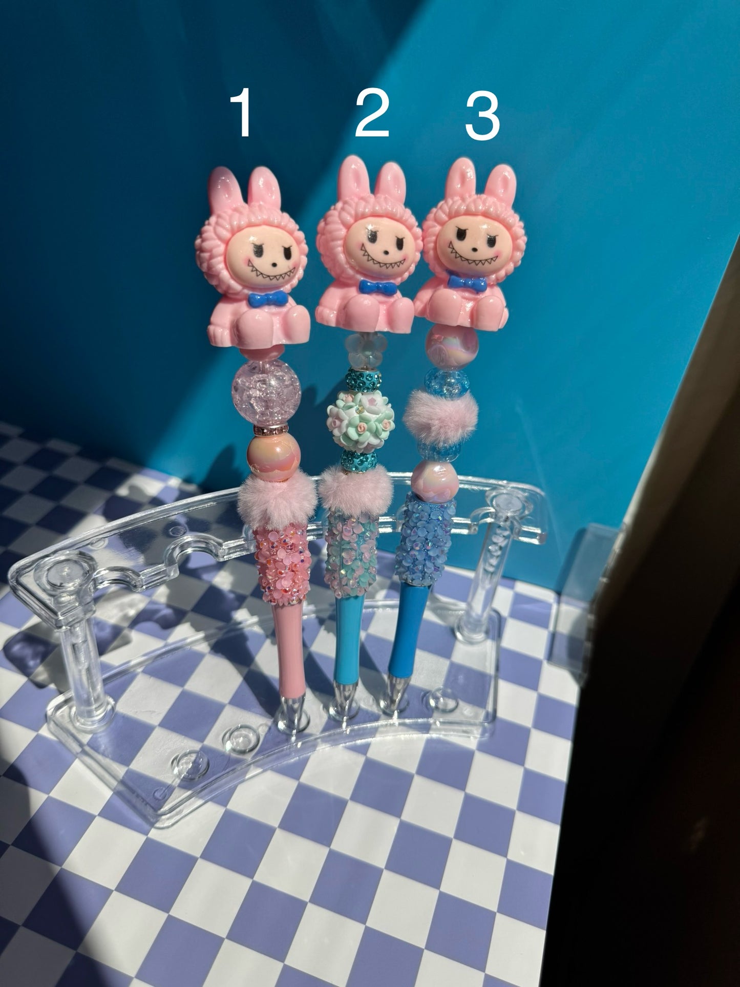 Rainbow Labubu Beaded Pens