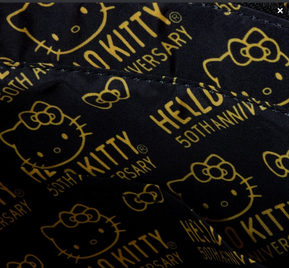 Loungefly Hello Kitty Pearl/Gold Iridescent 50th Anniversary Tote Bag