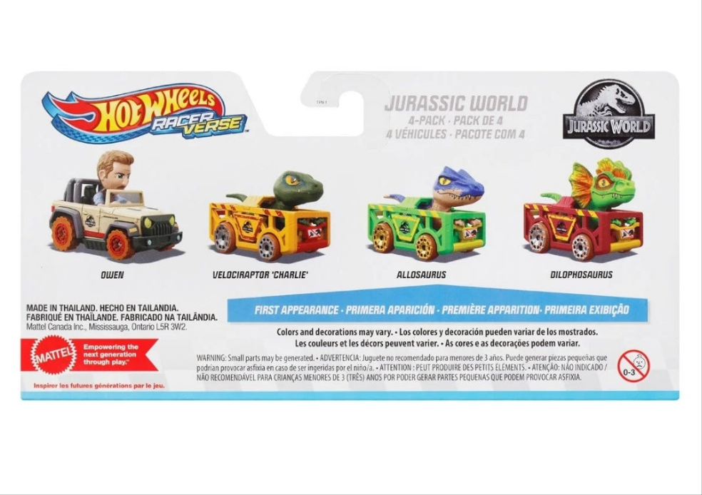 Hot Wheels Jurassic World RacerVerse Car Set