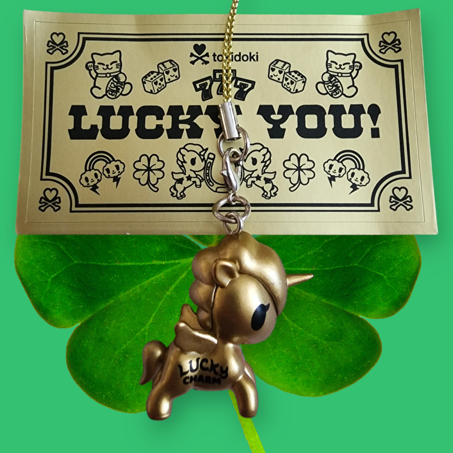 Tokidoki Unicorno Lucky Charm called Lucky Goldie Bonus from Mystery Boxes