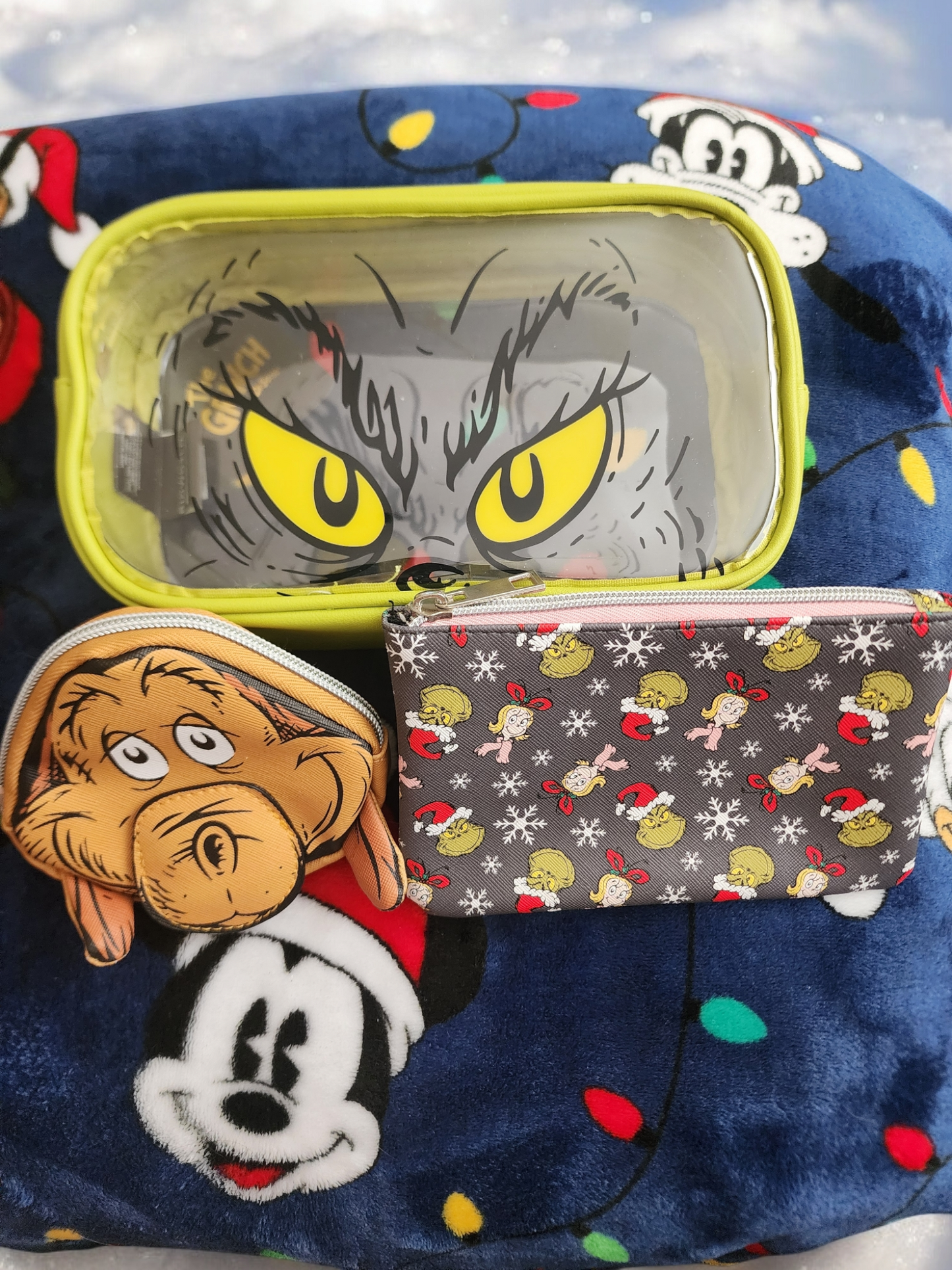 The Grinch Holiday Cosmetic Bags Set