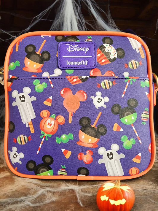 Loungefly Disney Mickey Mouse Halloween Treats Crossbody Bag