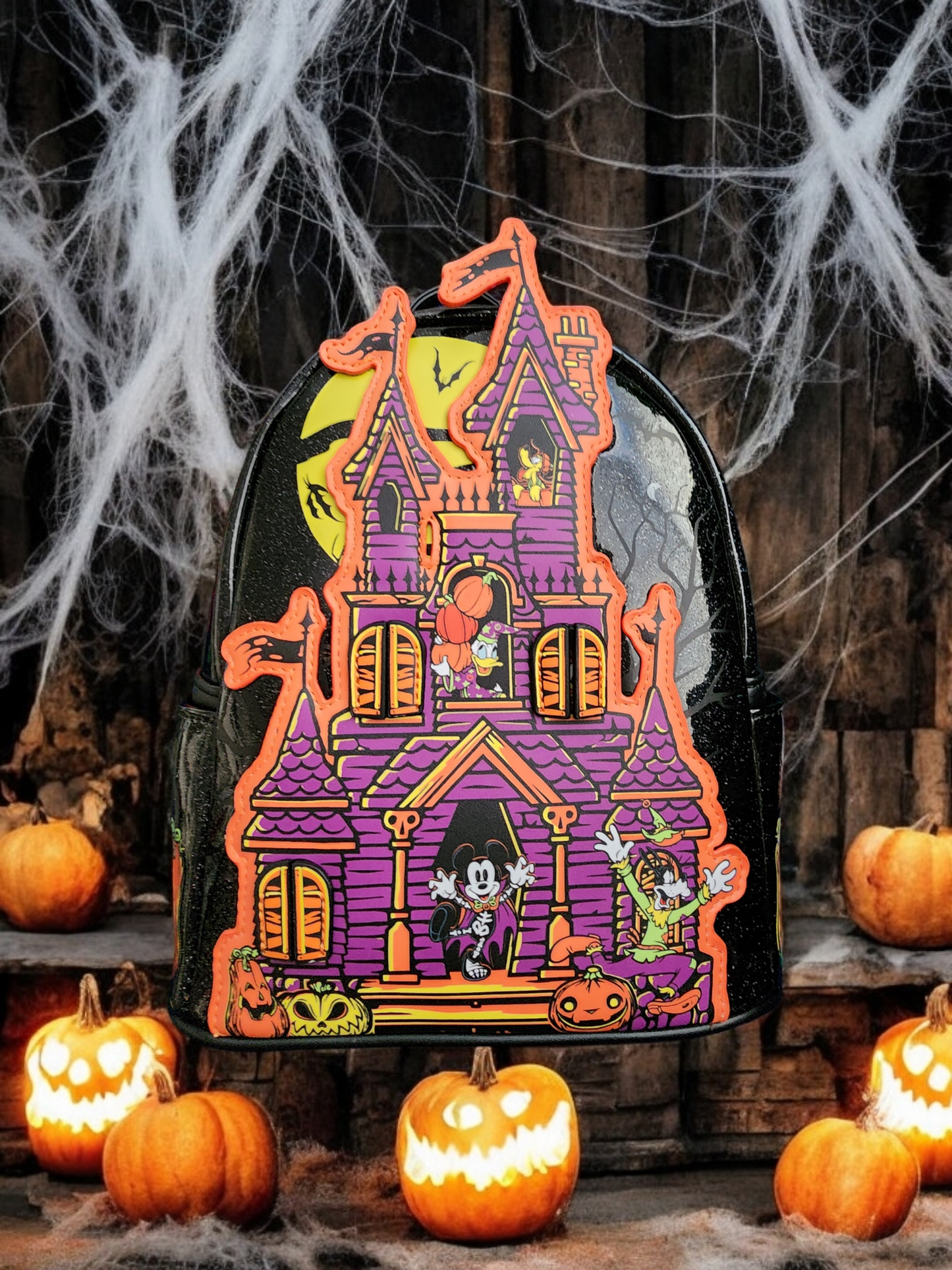 Loungefly Disneyland Parks Mickey and Friends Haunted House Halloween Exclusive Backpack