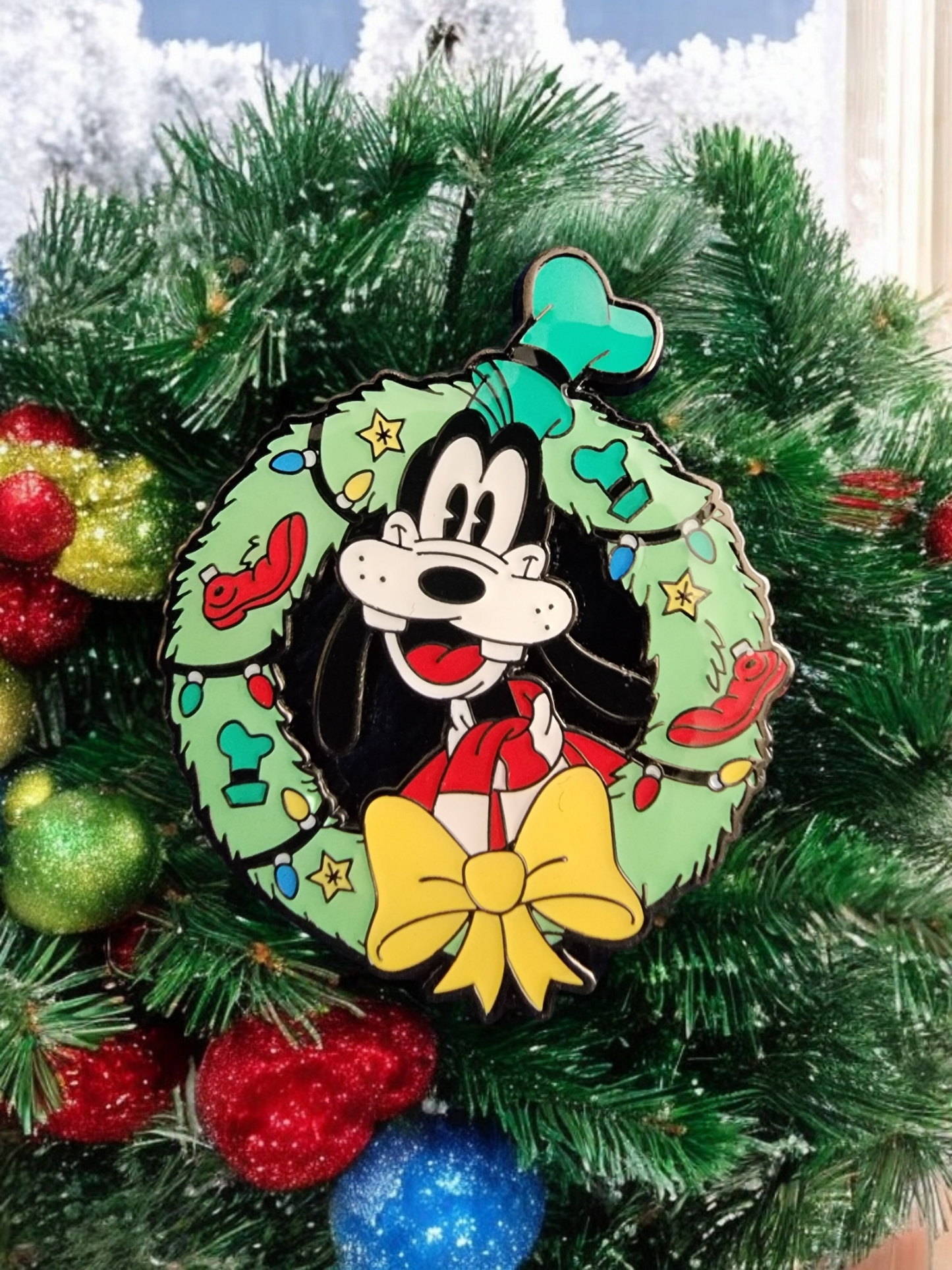 Loungefly Disney Mickey and Friends Christmas Wreath Mystery Pins