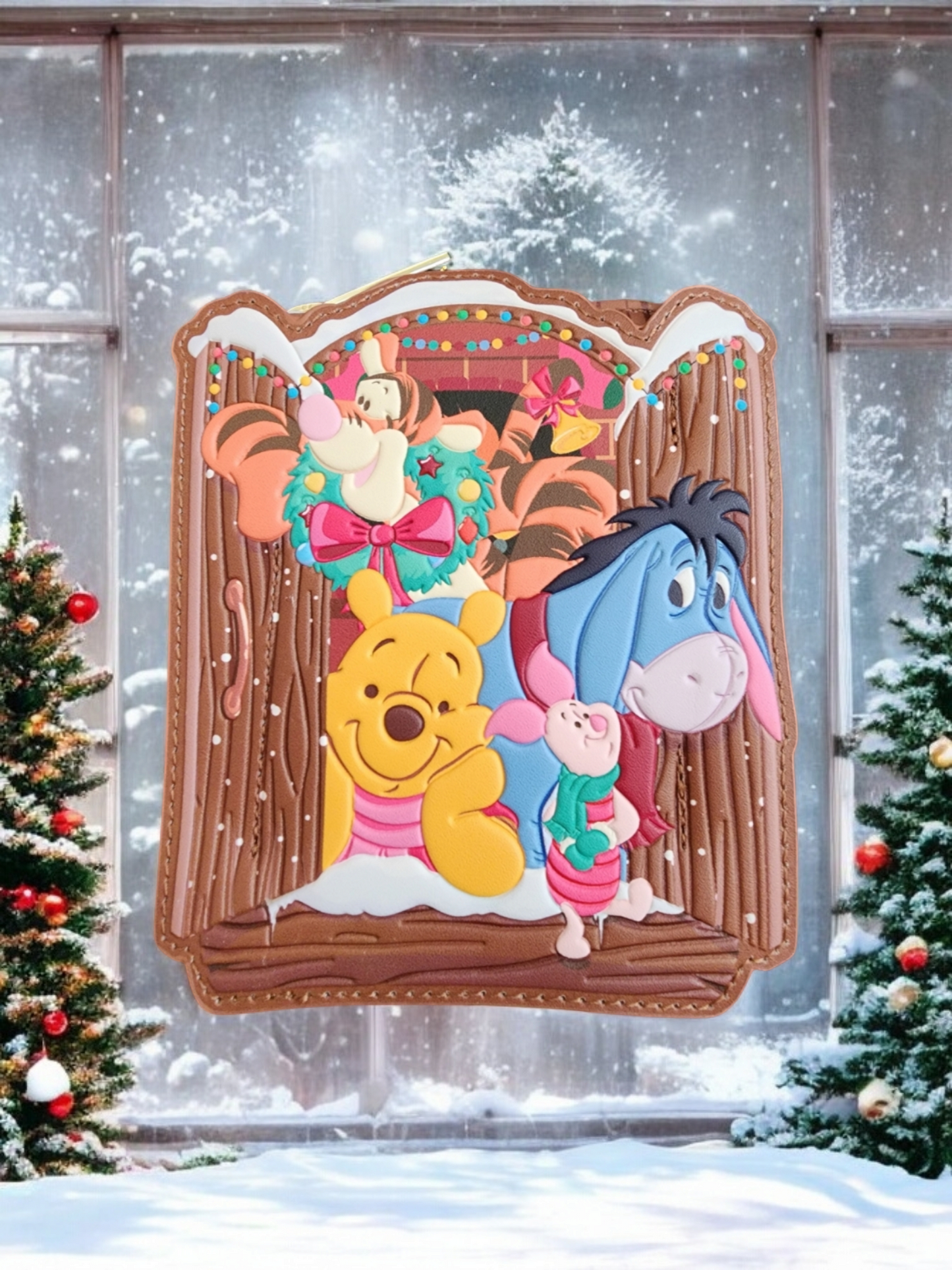 Loungefly Disney Winnie the Pooh and Friends Holiday Cabin Wallet