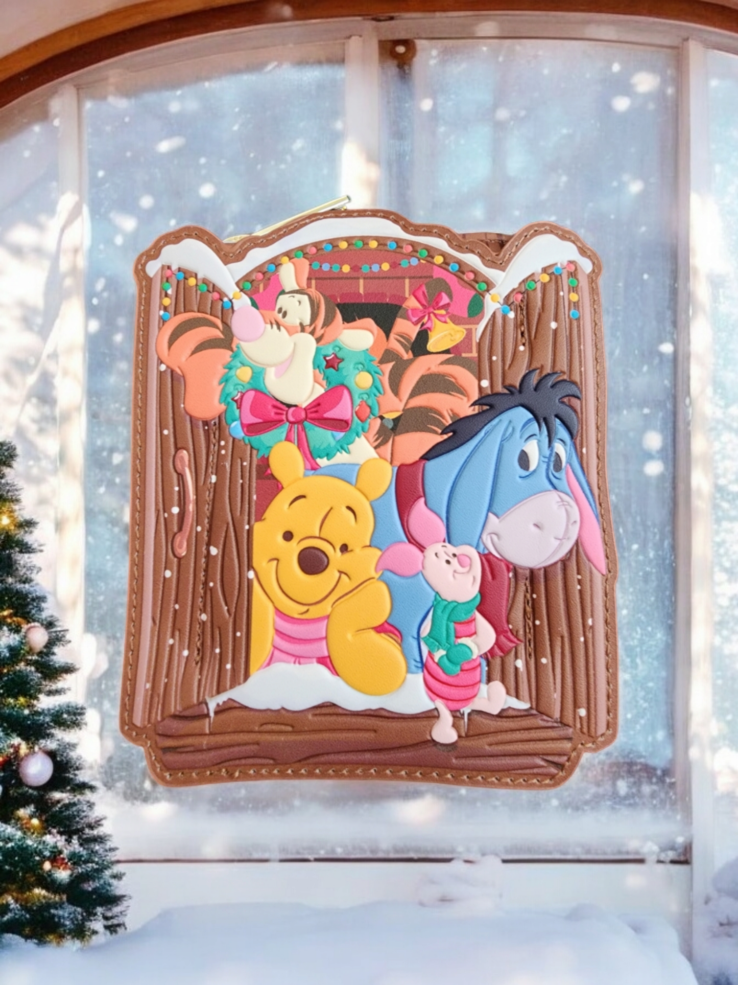 Loungefly Disney Winnie the Pooh and Friends Holiday Cabin Wallet